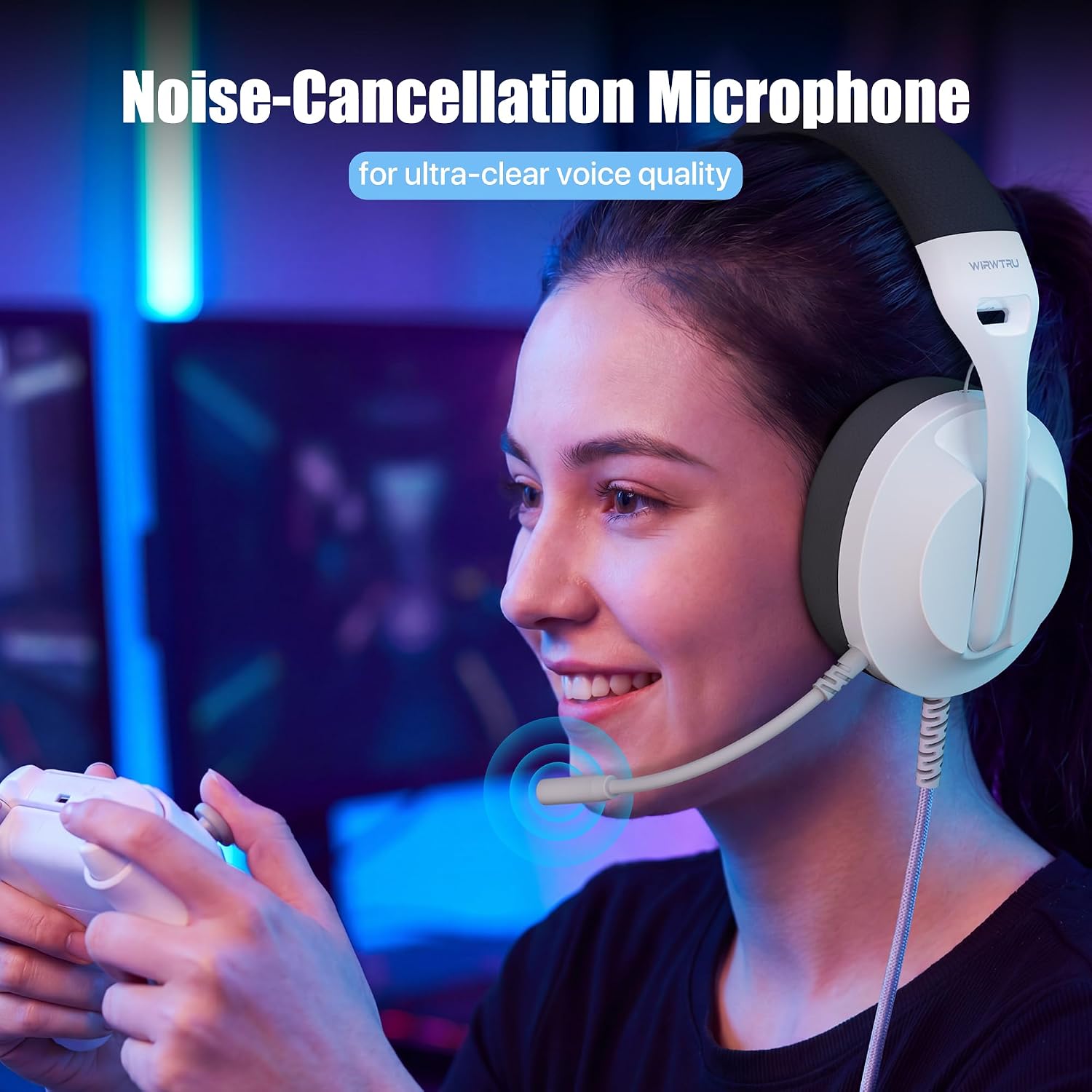 HEADSET PARA GAMING WIRWTRU S30 CON CABLE PARA PS5, XBOX, PC Y PS4 - 3