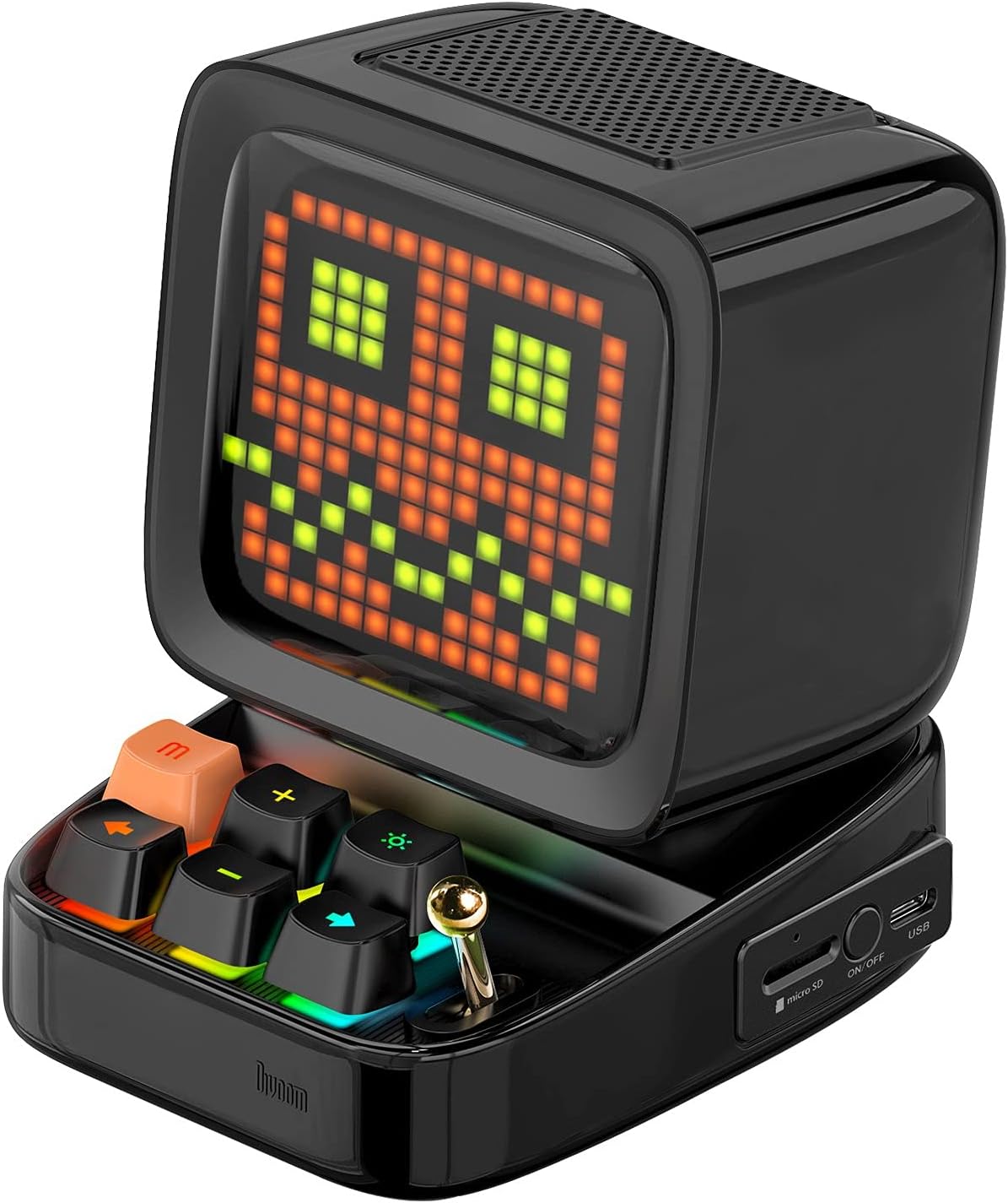 PARLANTE PORTÁTIL DIVOOM DITOO RETRO PIXEL ART 15W BLUETOOTH NEGRO - 4