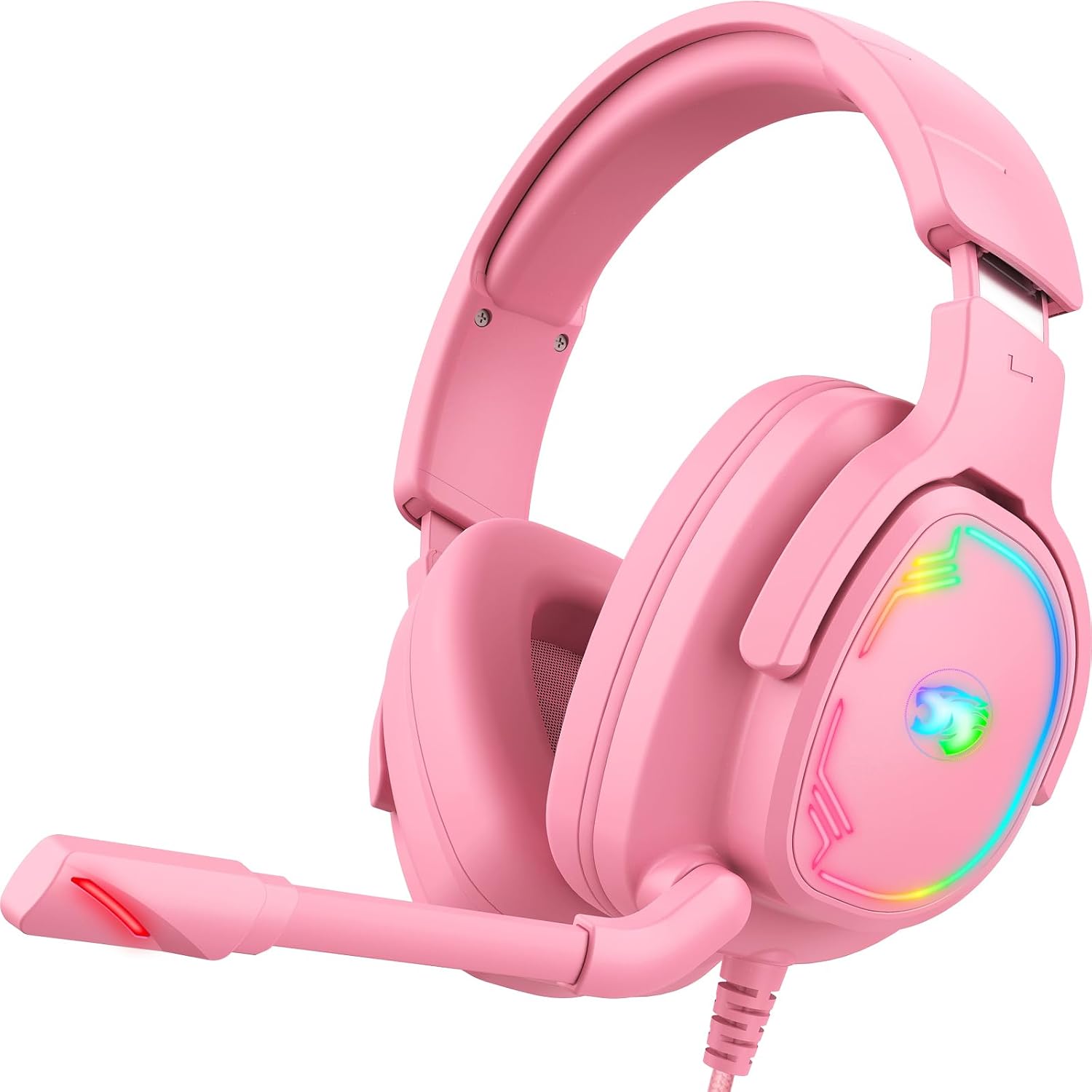 HEADSET PARA GAMING JIMONYER PS5 PS4 XBOX SERIES X|S PC SWITCH ROSA - 1