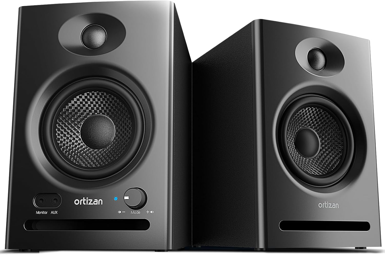 MONITORES DE ESTUDIO ACTIVOS ORTIZAN C7 CON BLUETOOTH 5.3 NEGRO - 1