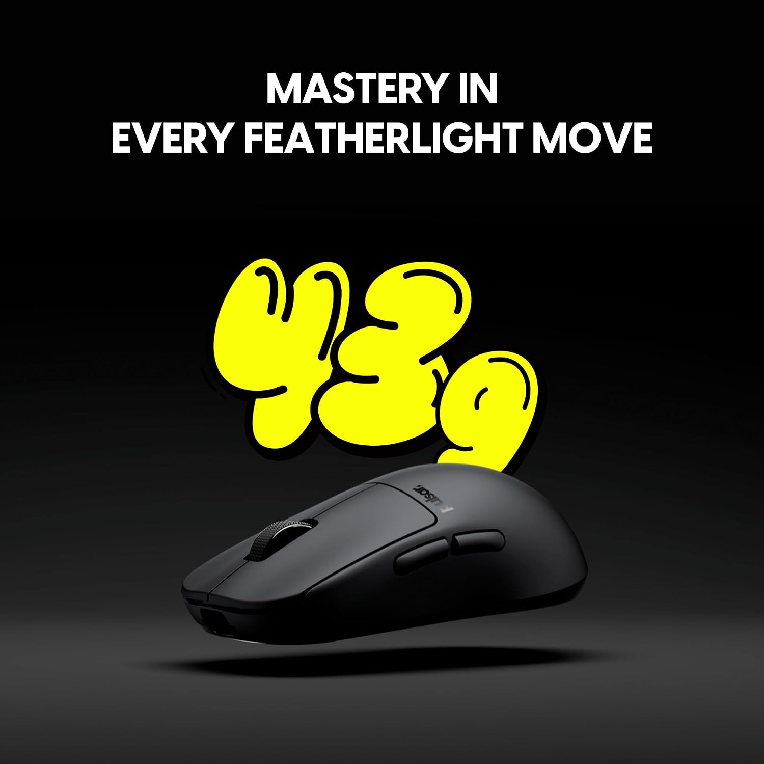MOUSE GAMER PULSAR GAMING GEARS X2H CRAZYLIGHT INALÁMBRICO MEDIANO NEGRO JET - 3