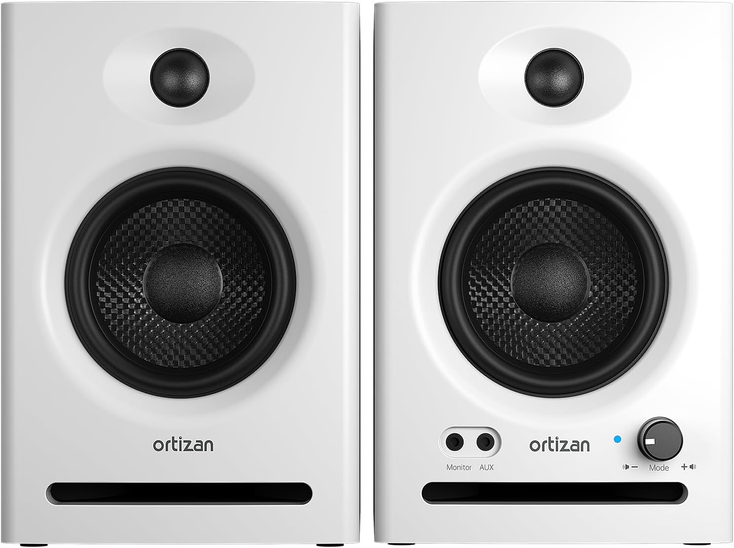 MONITORES DE ESTUDIO ORTIZAN C7 CON BLUETOOTH 5.3 BLANCO - 1
