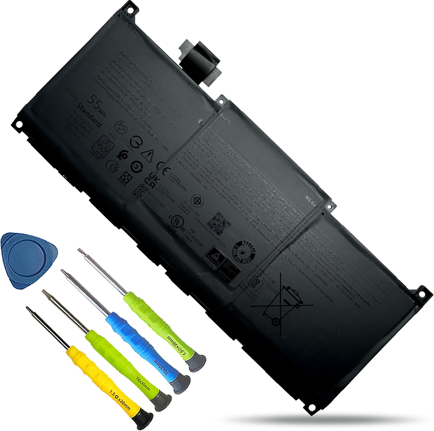 BATERÍA PARA LAPTOP BOWEIRUI MN79H PARA DELL XPS 13 PLUS 9320 P151G - 1