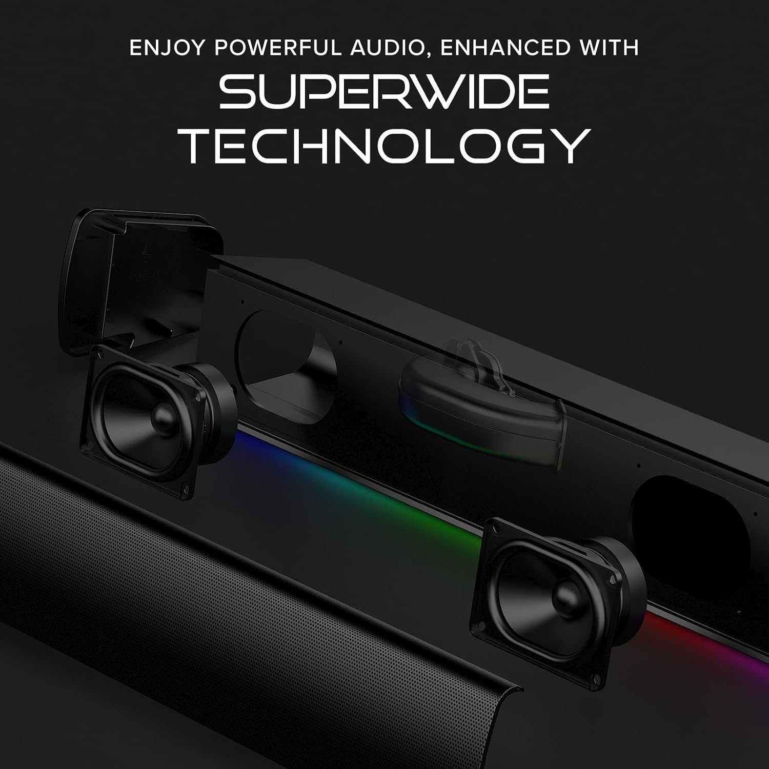 BARRA DE SONIDO CREATIVE SOUND BLASTER GS3 COMPACT RGB GAMING BLANCA - 3