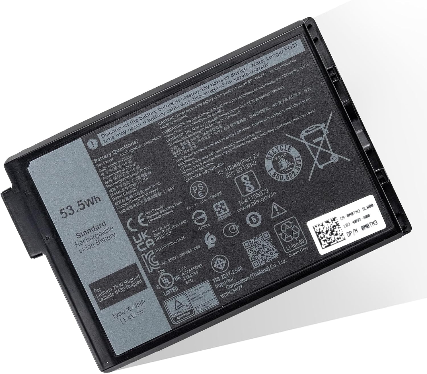 BATERÍA PARA LAPTOP BOWEIRUI XVJNP PARA DELL LATITUDE 5430 7330 RUGGED EXTREME - 1