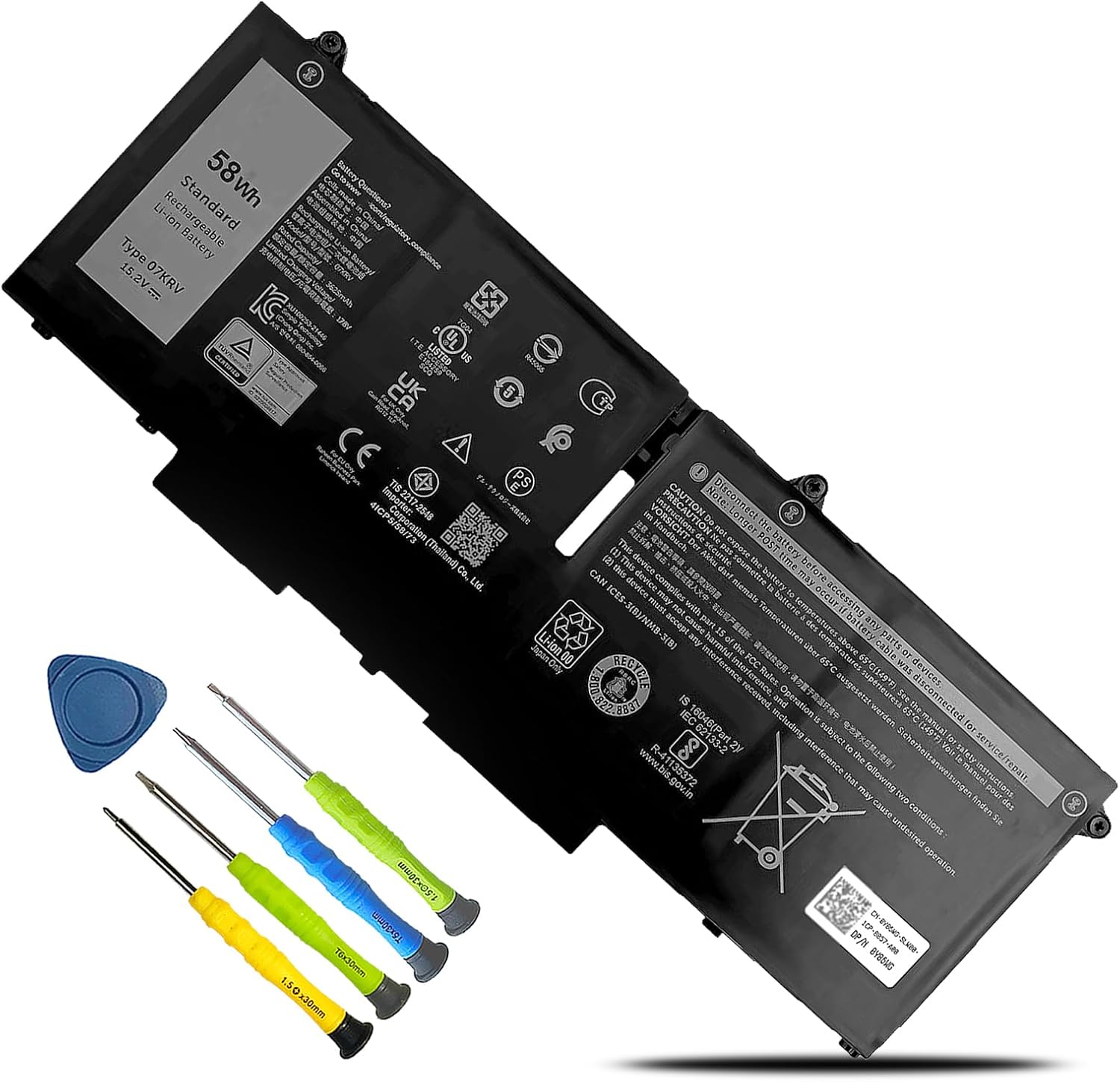 BATERÍA PARA LAPTOP BOWEIRUI 07KRV COMPATIBLE CON DELL LATITUDE 5430 5530 7330 7430 7530 - 1