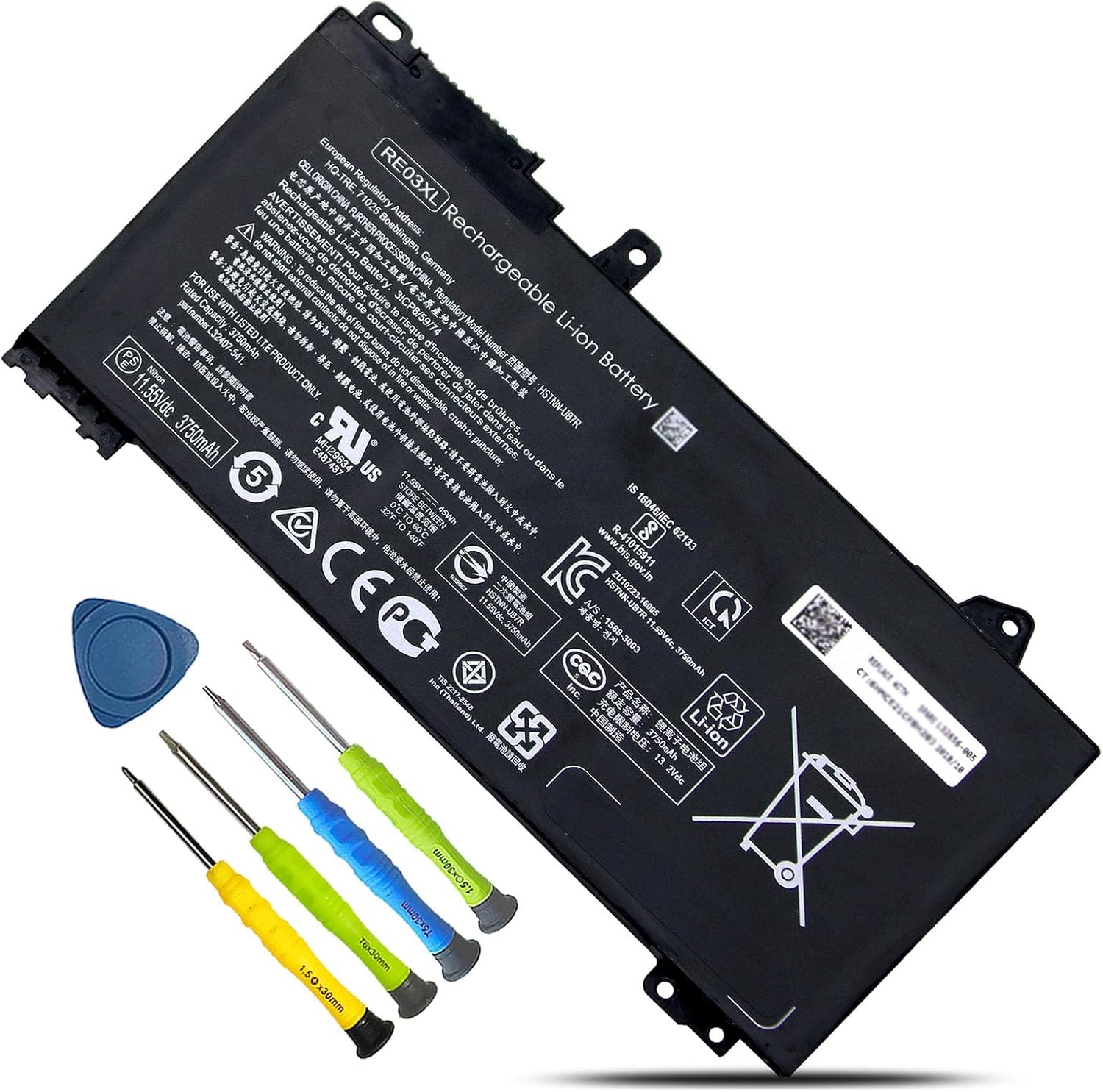 BATERÍA BOWEIRUI RE03XL PARA HP PROBOOK 430 440 445 450 455 G6 G7 45WH - 1