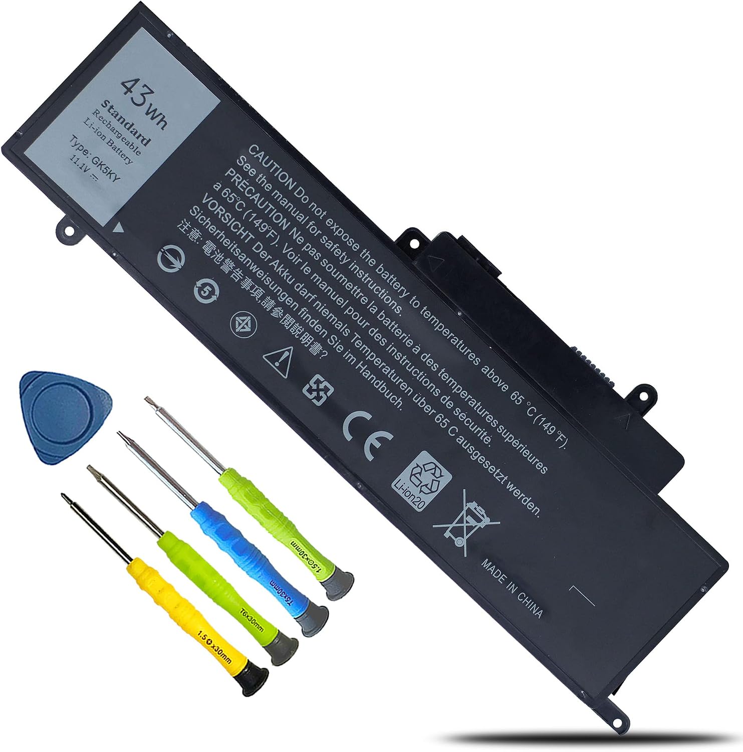 BATERÍA PARA LAPTOP BOWEIRUI GK5KY 43WH 11.1V COMPATIBLE CON DELL INSPIRON - 1