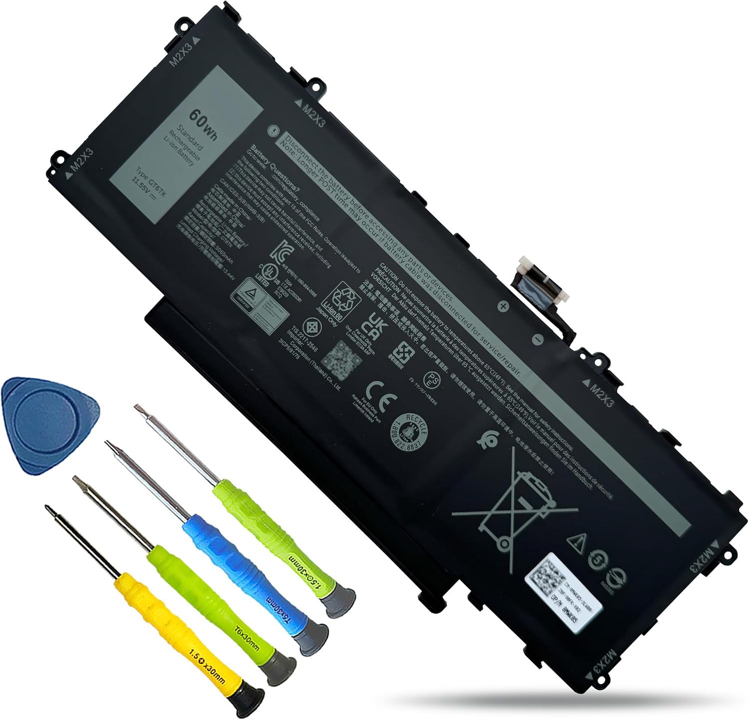 BATERÍA PARA LAPTOP BOWEIRUI GT6TK PARA DELL LATITUDE 9440 9450 2-EN-1 - 1