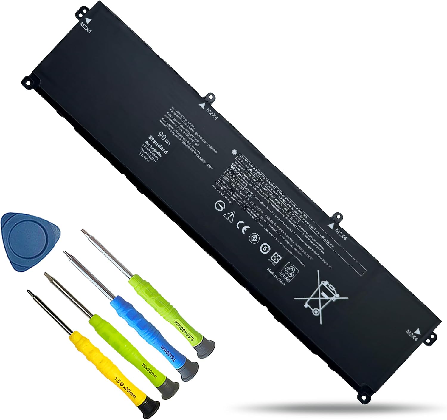 BATERÍA PARA LAPTOP BOWEIRUI M02R0 90WH 7792MAH 11.55V 6 CELDAS COMPATIBLE DELL ALIENWARE X16 R1 R2 - 1