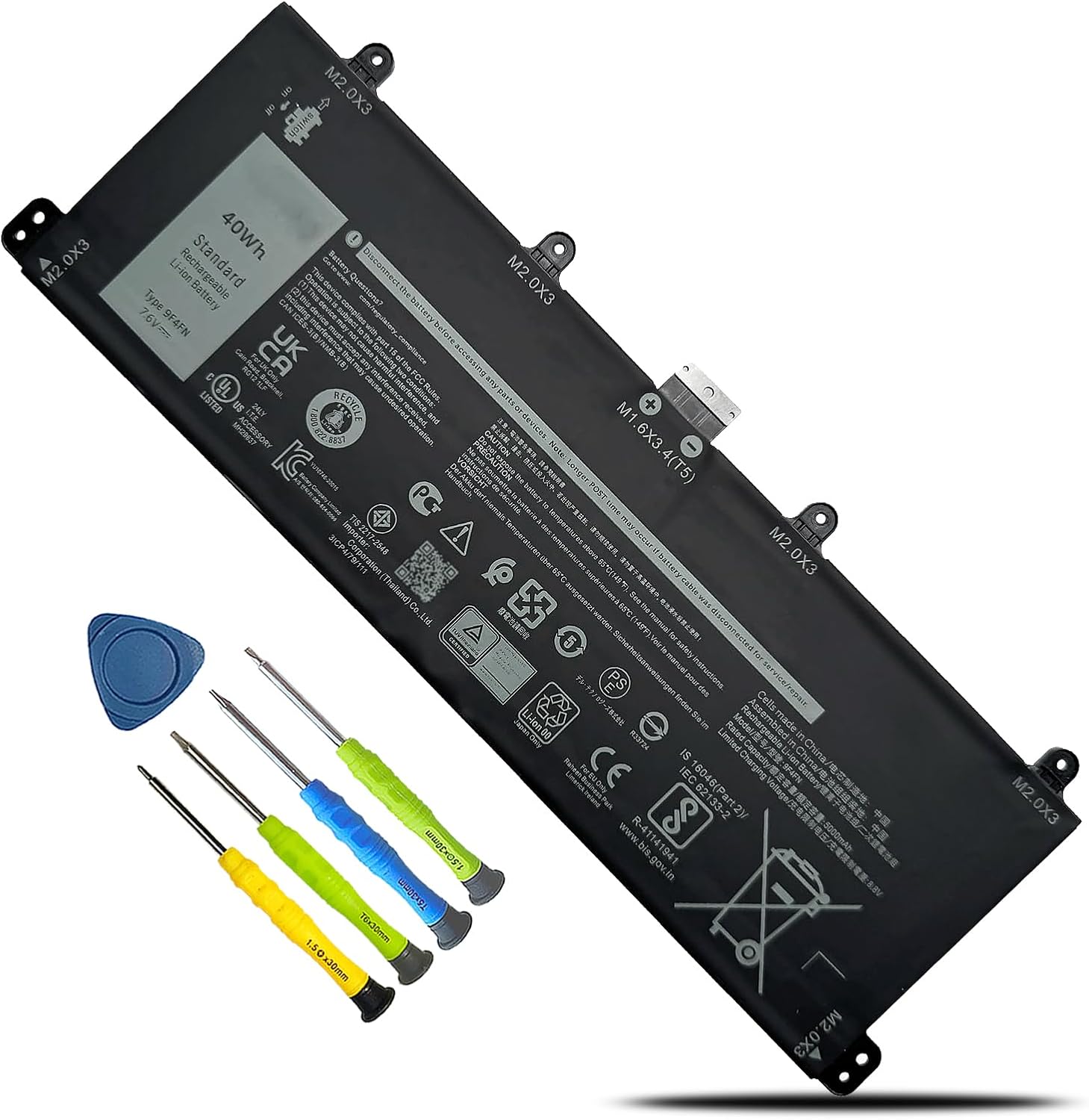 BATERÍA BOWEIRUI 9F4FN 40WH PARA DELL LATITUDE 7320 DETACHABLE - 1