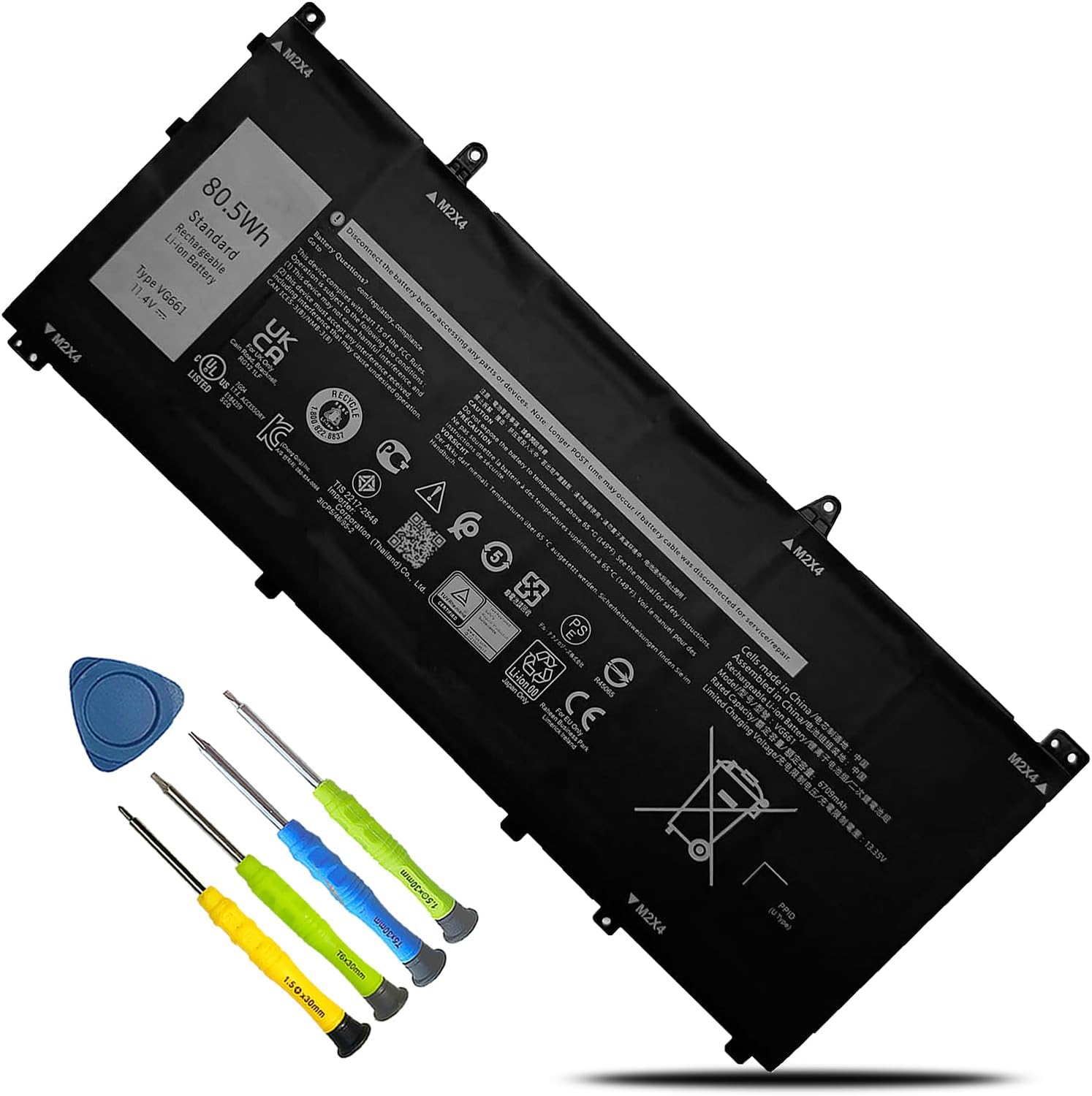 BATERÍA PARA LAPTOP BOWEIRUI VG661 PARA DELL ALIENWARE X14 R1 R2 - 1