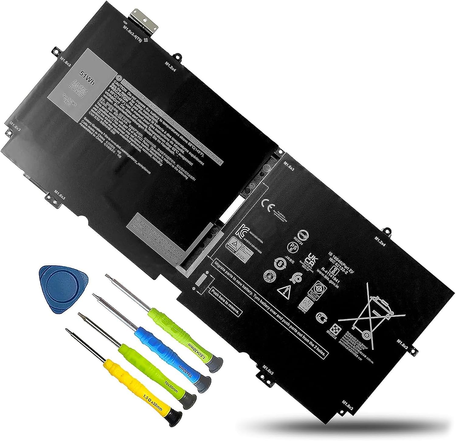 BATERÍA PARA LAPTOP BOWEIRUI 52TWH PARA DELL XPS 13 7390 2-EN-1 - 1