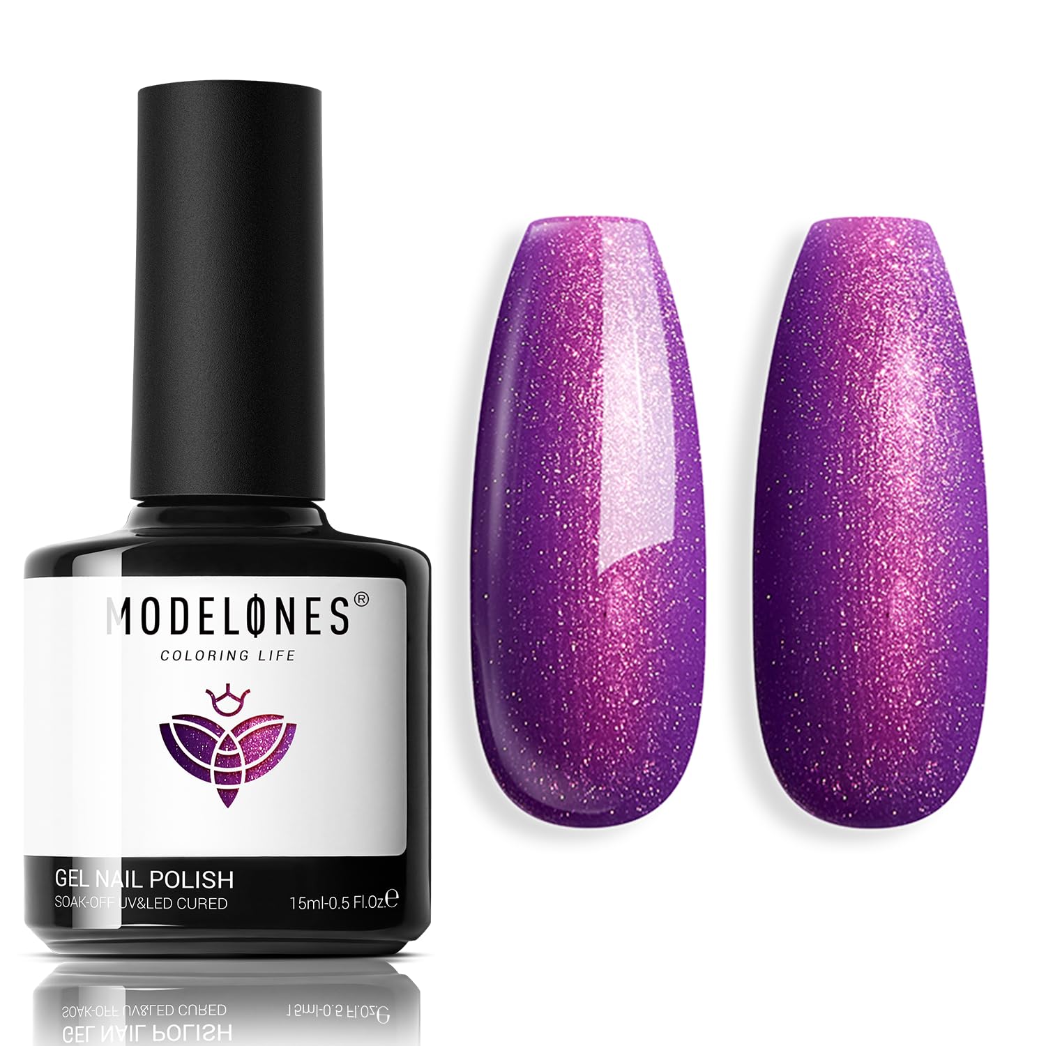 ESMALTE EN GEL MODELONES CHAMELEON PURPLE 15 ML - 1