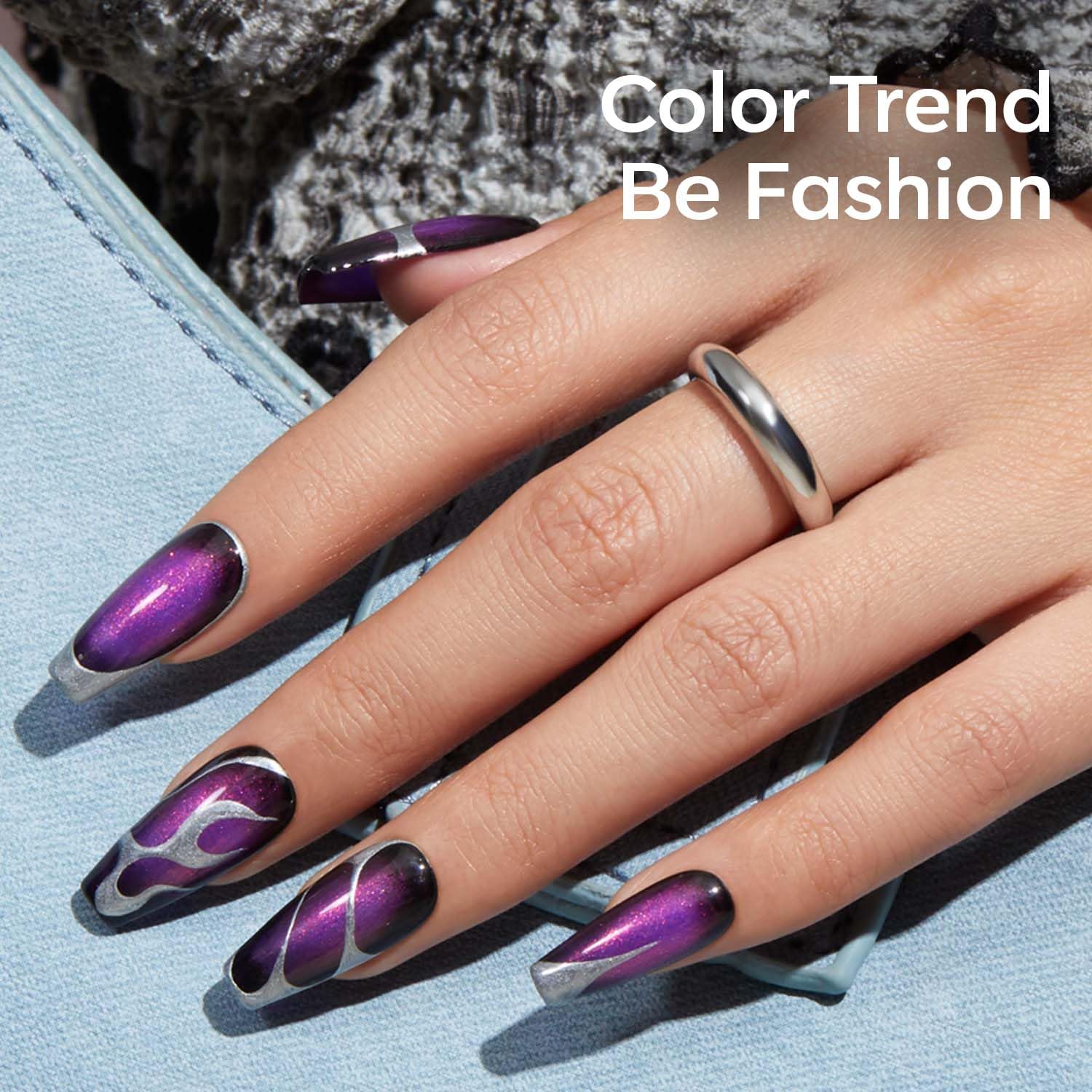 ESMALTE EN GEL MODELONES CHAMELEON PURPLE 15 ML - 3