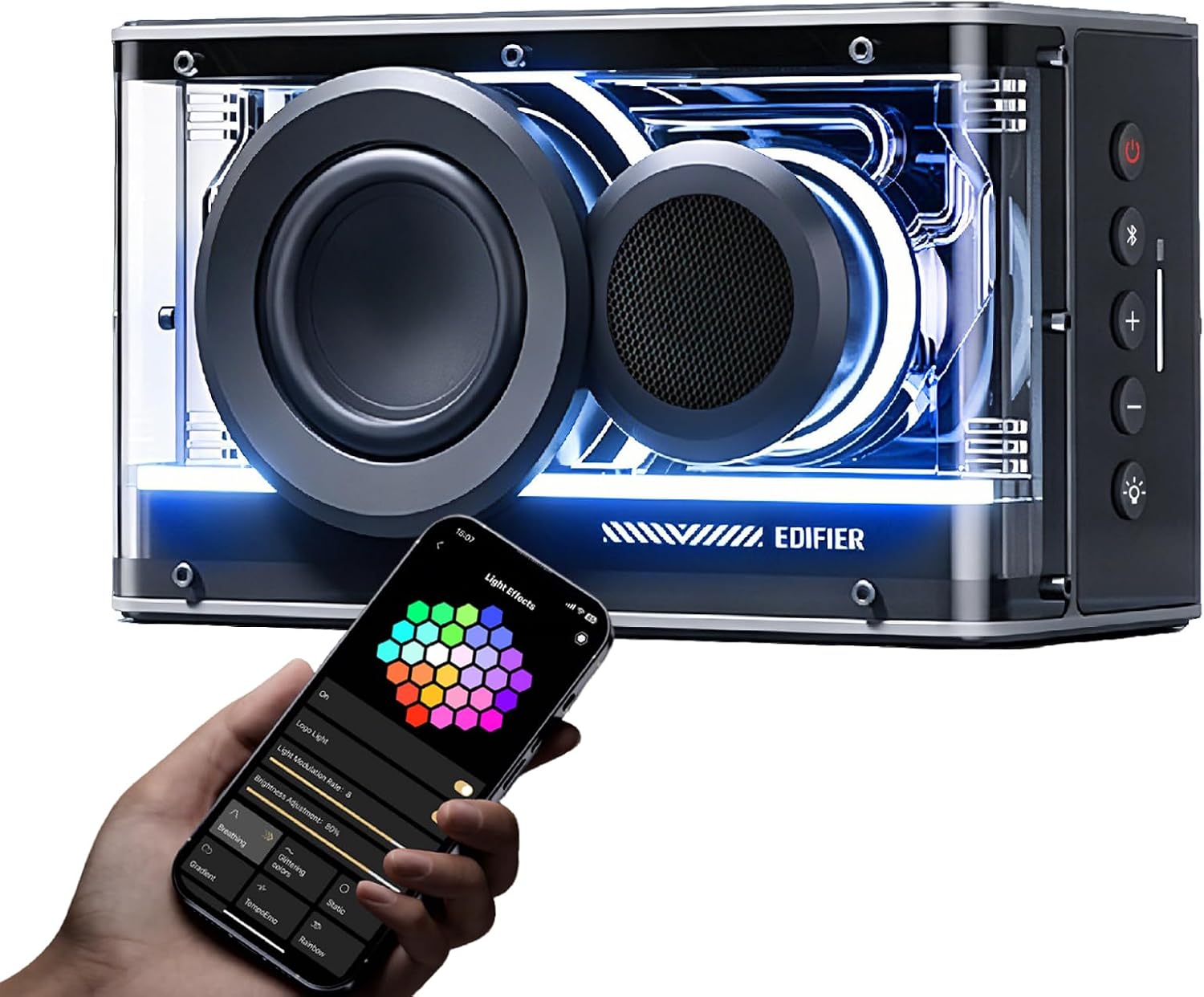PARLANTE BLUETOOTH EDIFIER QD25 25W RGB INALÁMBRICO PARA GAMING - 1