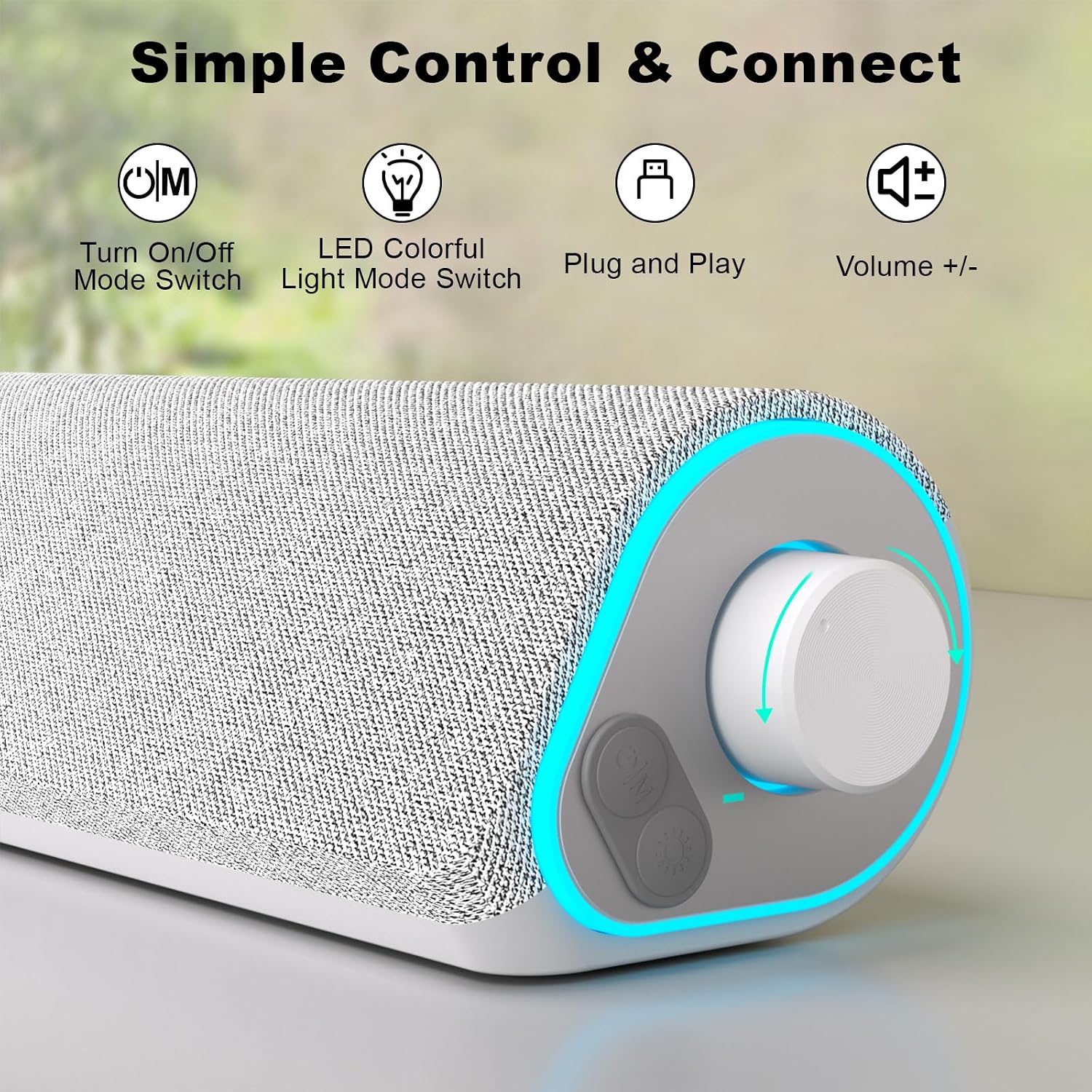 PARLANTES BLUETOOTH SOULION R50 USB Y AUX BLANCO - 3