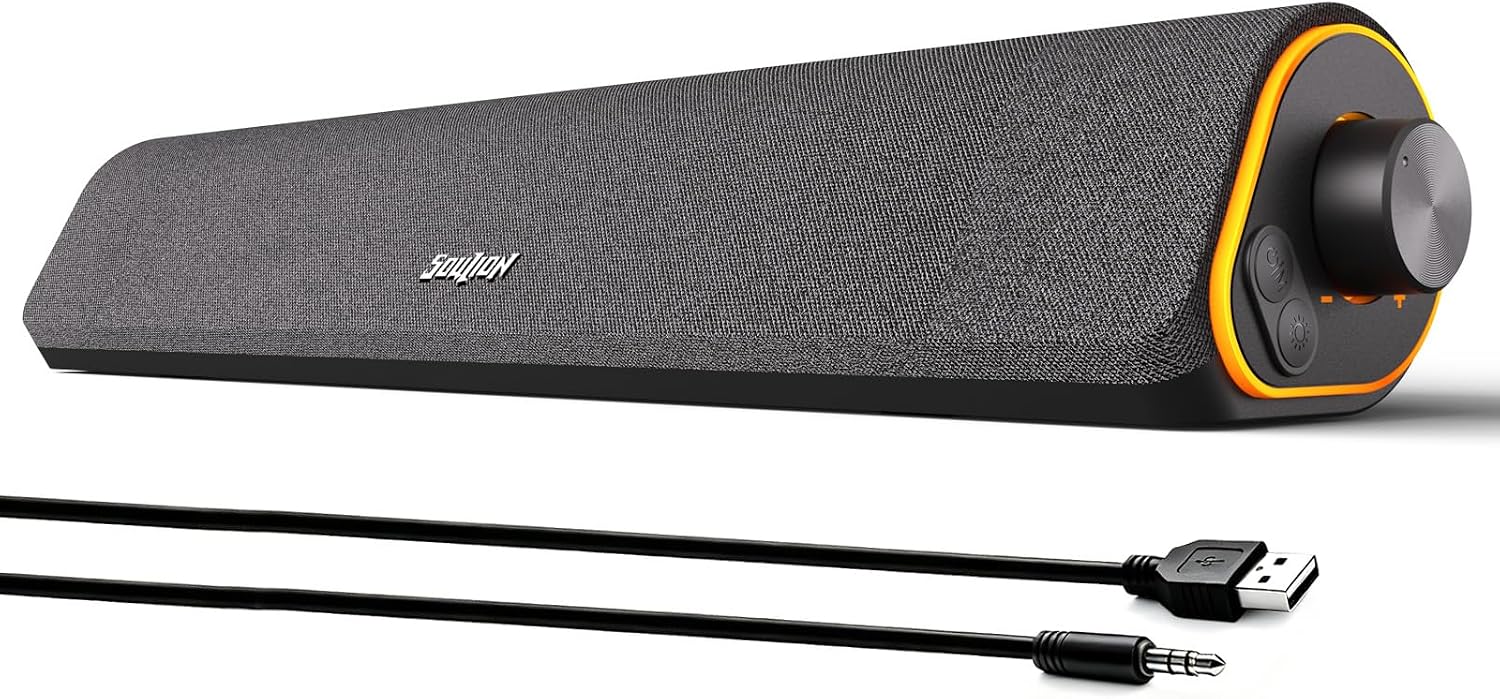 PARLANTES BLUETOOTH SOULION R50 USB Y AUX 3.5 MM GRIS - 1