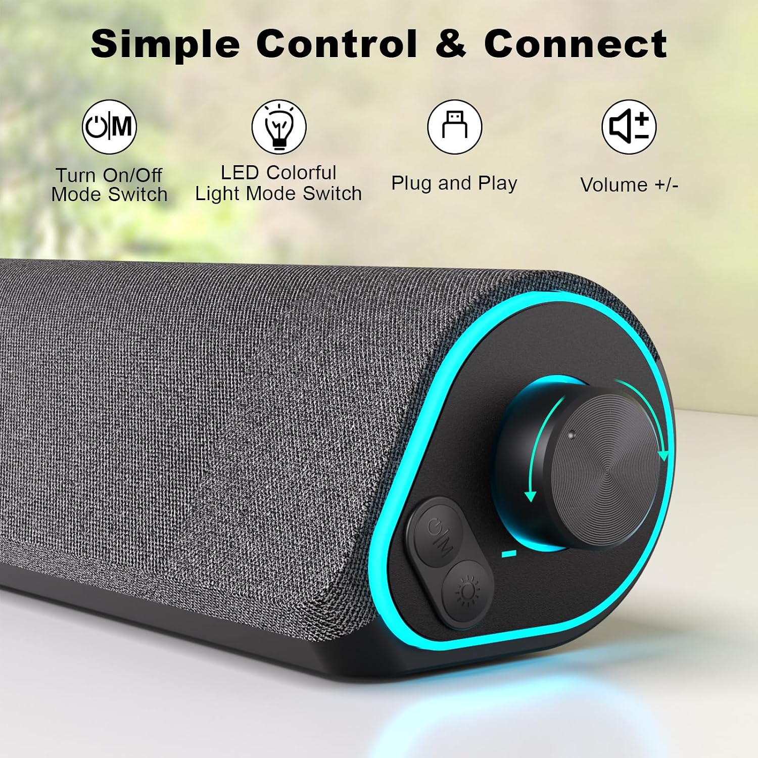 PARLANTES BLUETOOTH SOULION R50 USB Y AUX 3.5 MM GRIS - 3