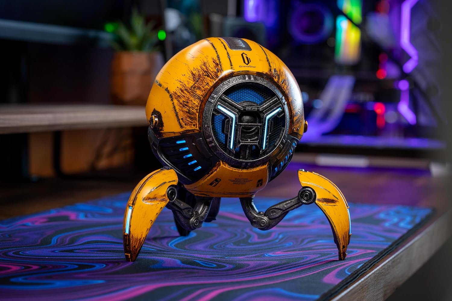 PARLANTE PORTÁTIL GRAVASTAR MARS PRO BLUETOOTH CON GRAVES PROFUNDOS Y LUCES RGB - 2