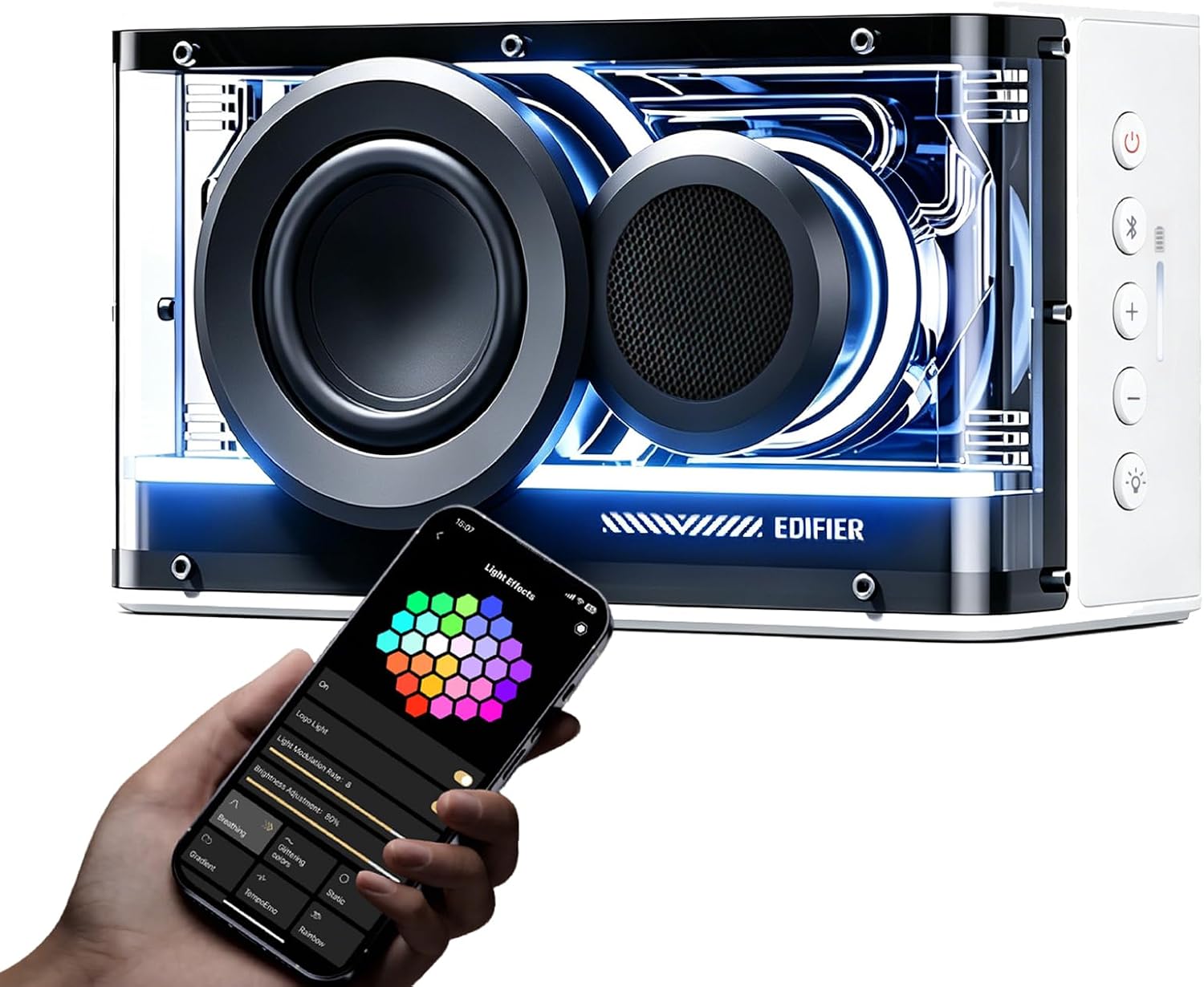 PARLANTE BLUETOOTH EDIFIER QD25 25W RGB INALÁMBRICO PARA GAMING - 1