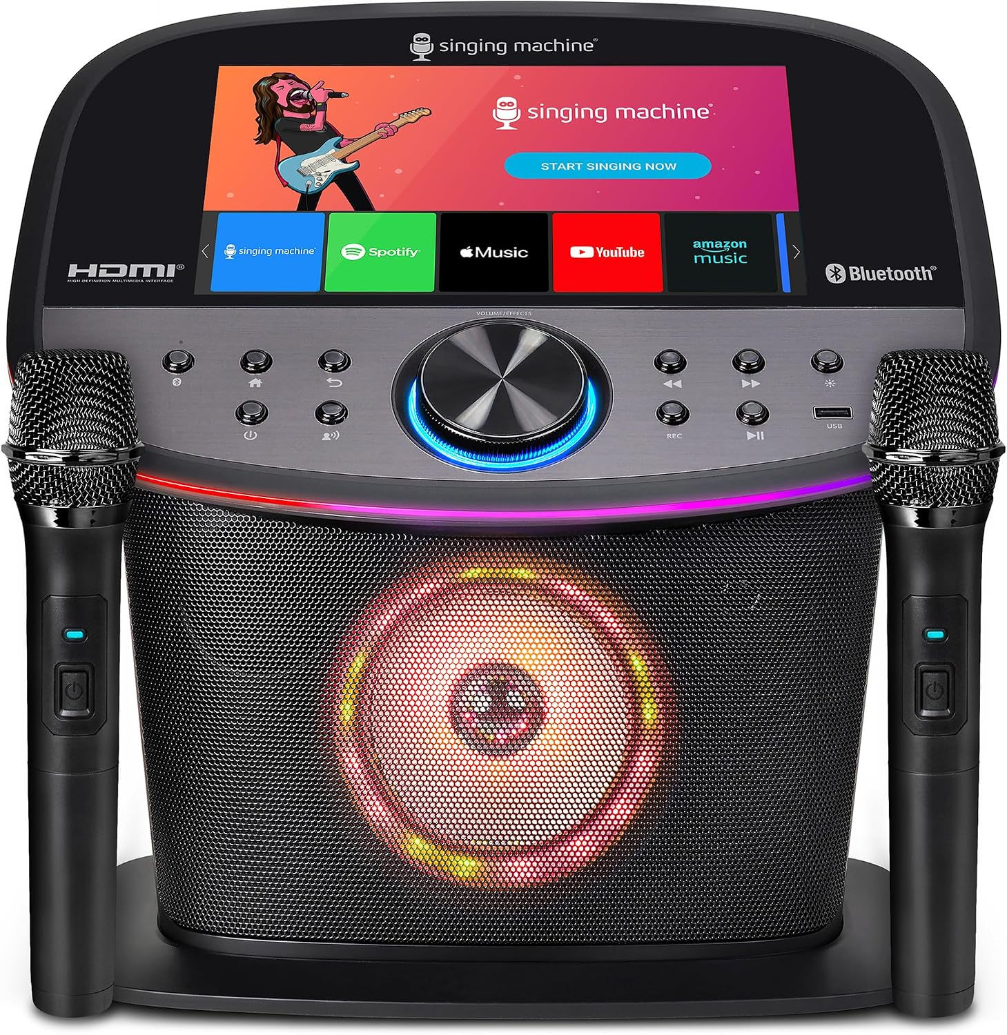 MÁQUINA DE KARAOKE SINGING MACHINE CON PANTALLA TÁCTIL, WIFI Y 2 MICRÓFONOS INALÁMBRICOS - 1