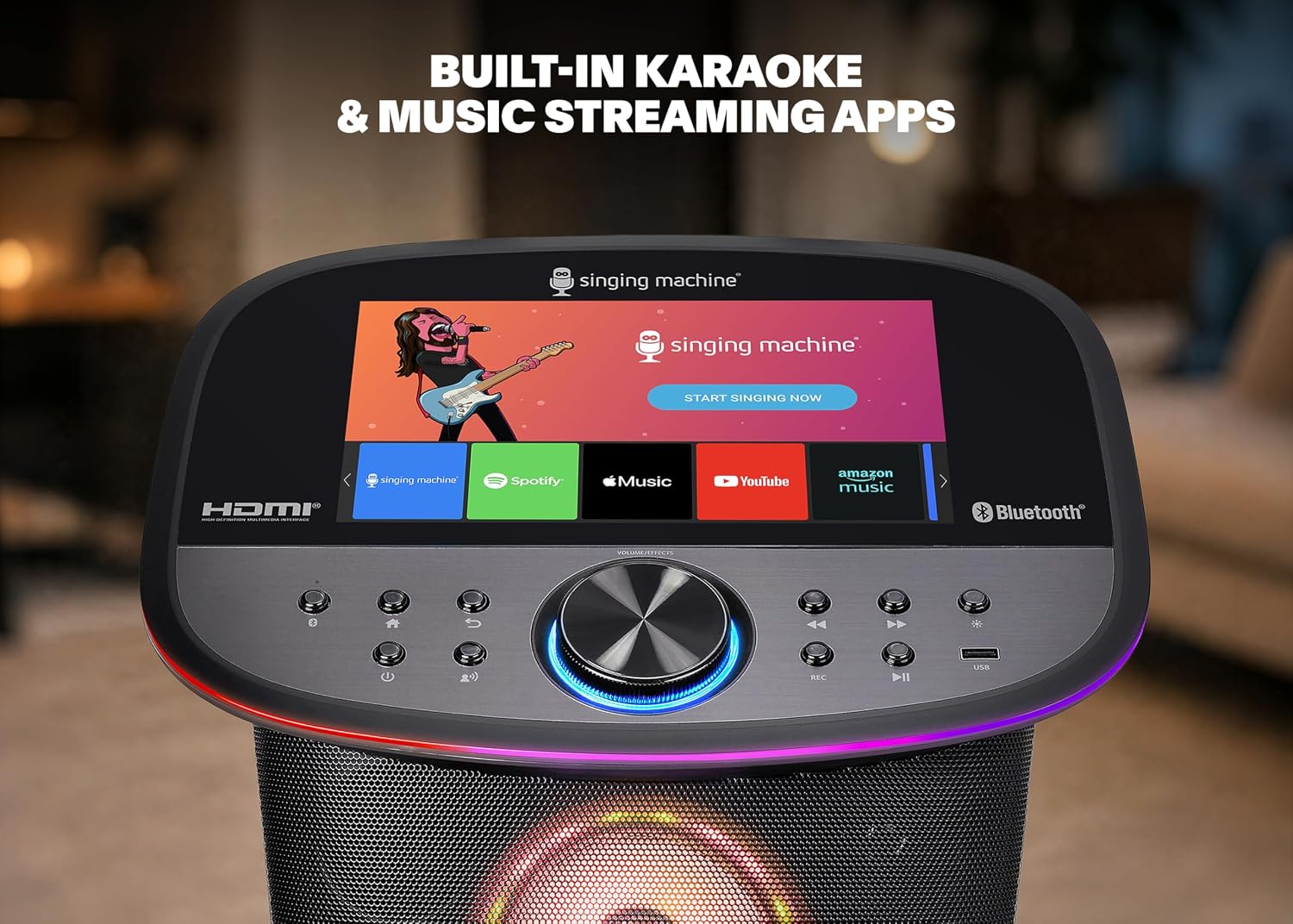 MÁQUINA DE KARAOKE SINGING MACHINE CON PANTALLA TÁCTIL, WIFI Y 2 MICRÓFONOS INALÁMBRICOS - 3