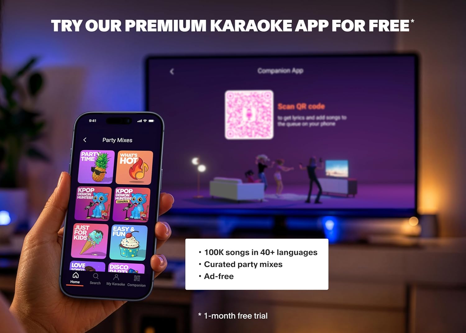 MÁQUINA DE KARAOKE SINGING MACHINE CON PANTALLA TÁCTIL, WIFI Y 2 MICRÓFONOS INALÁMBRICOS - 4