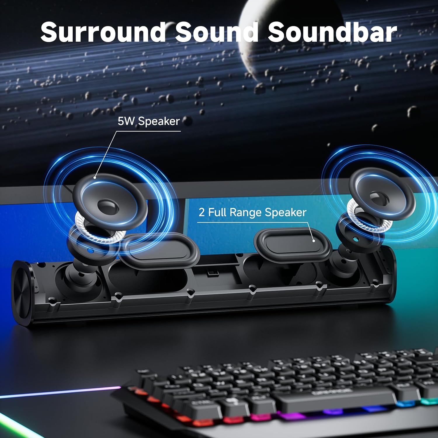 PARLANTES BLUETOOTH SOULION PARA PC CON USB PLUG Y PLAY - 5