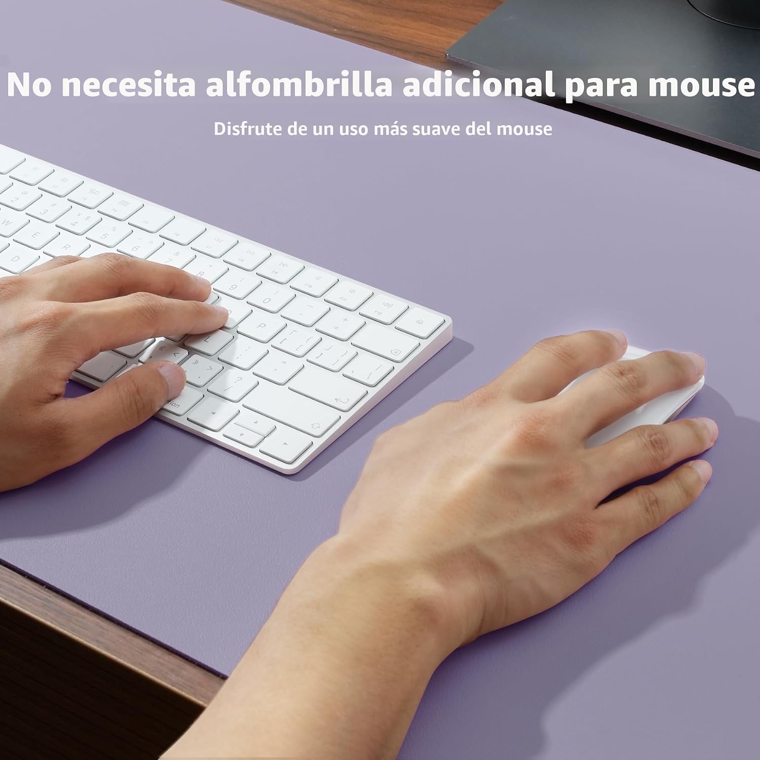 MOUSE PAD AOTHIA LEATHER DESK PAD PROTECTOR LAVANDA 23.6 X 13.7 PULGADAS - 4