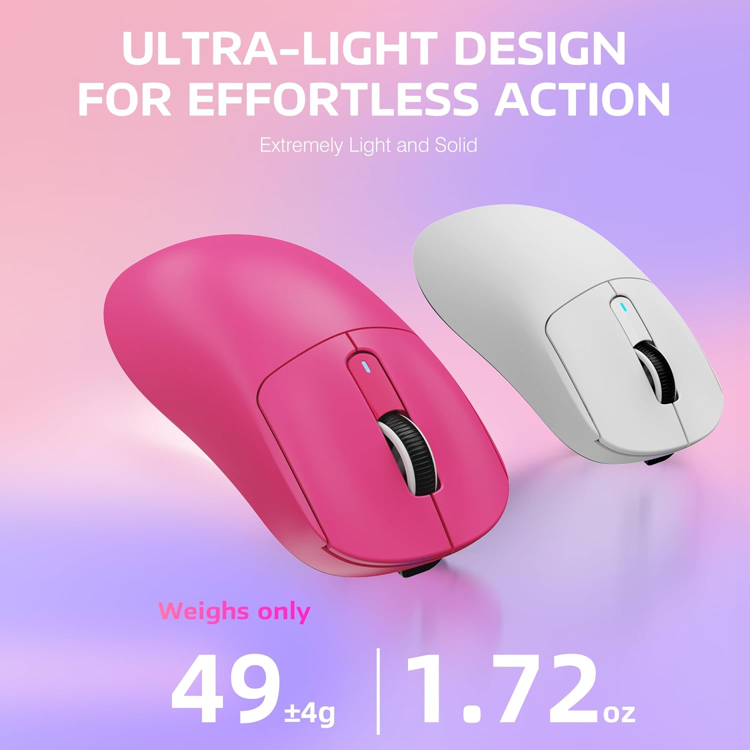 MOUSE GAMER ATTACK SHARK X3 INALÁMBRICO LIVIANO 26K DPI BLUETOOTH USB-C ROJO - 3