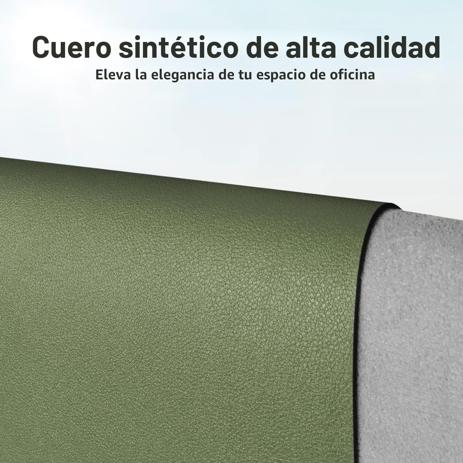 MOUSE PAD AOTHIA DESK PROTECTOR MAT PU CUERO IMPERMEABLE 60X35 CM ACEITUNA - 2