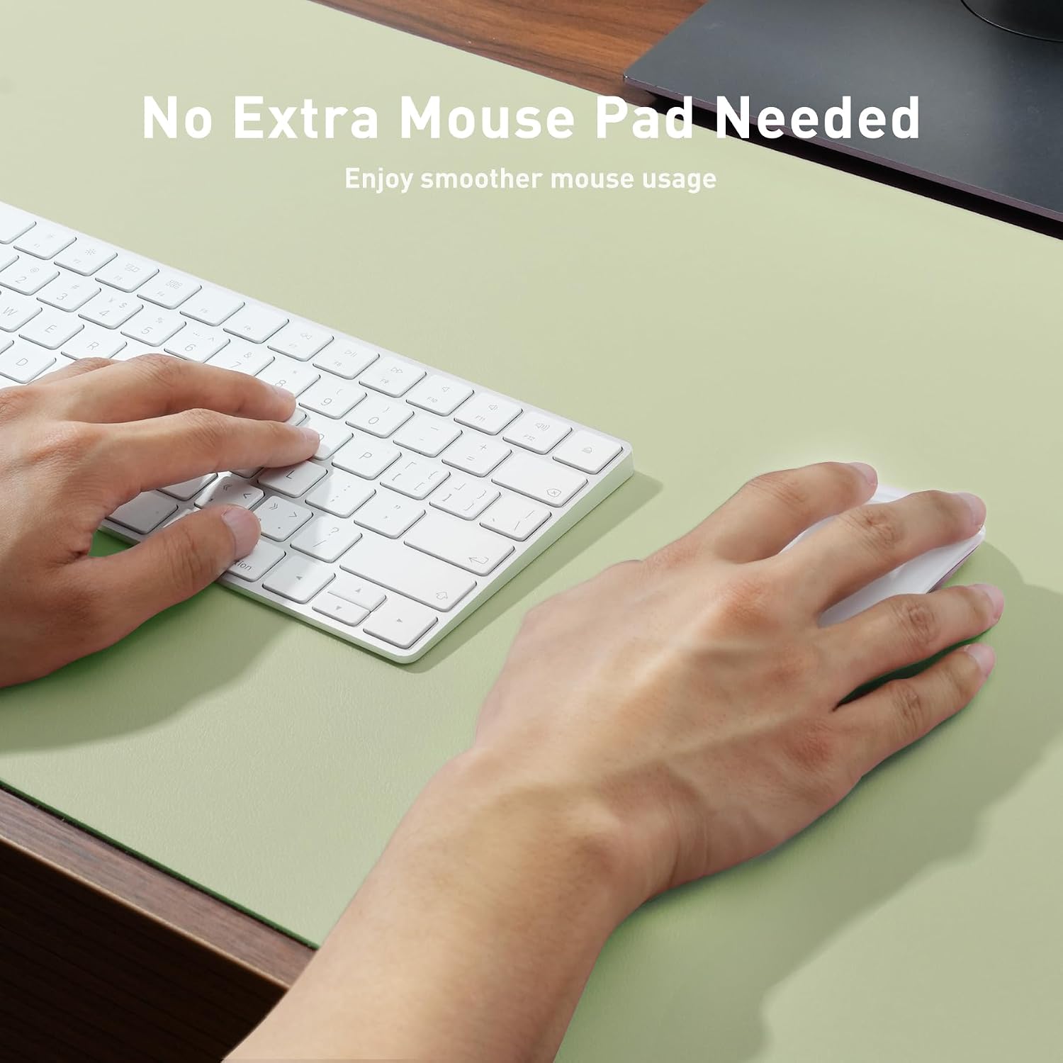 MOUSE PAD AOTHIA LEATHER DESK PAD PROTECTOR GRANDE VERDE PASTO 60X35 CM - 5