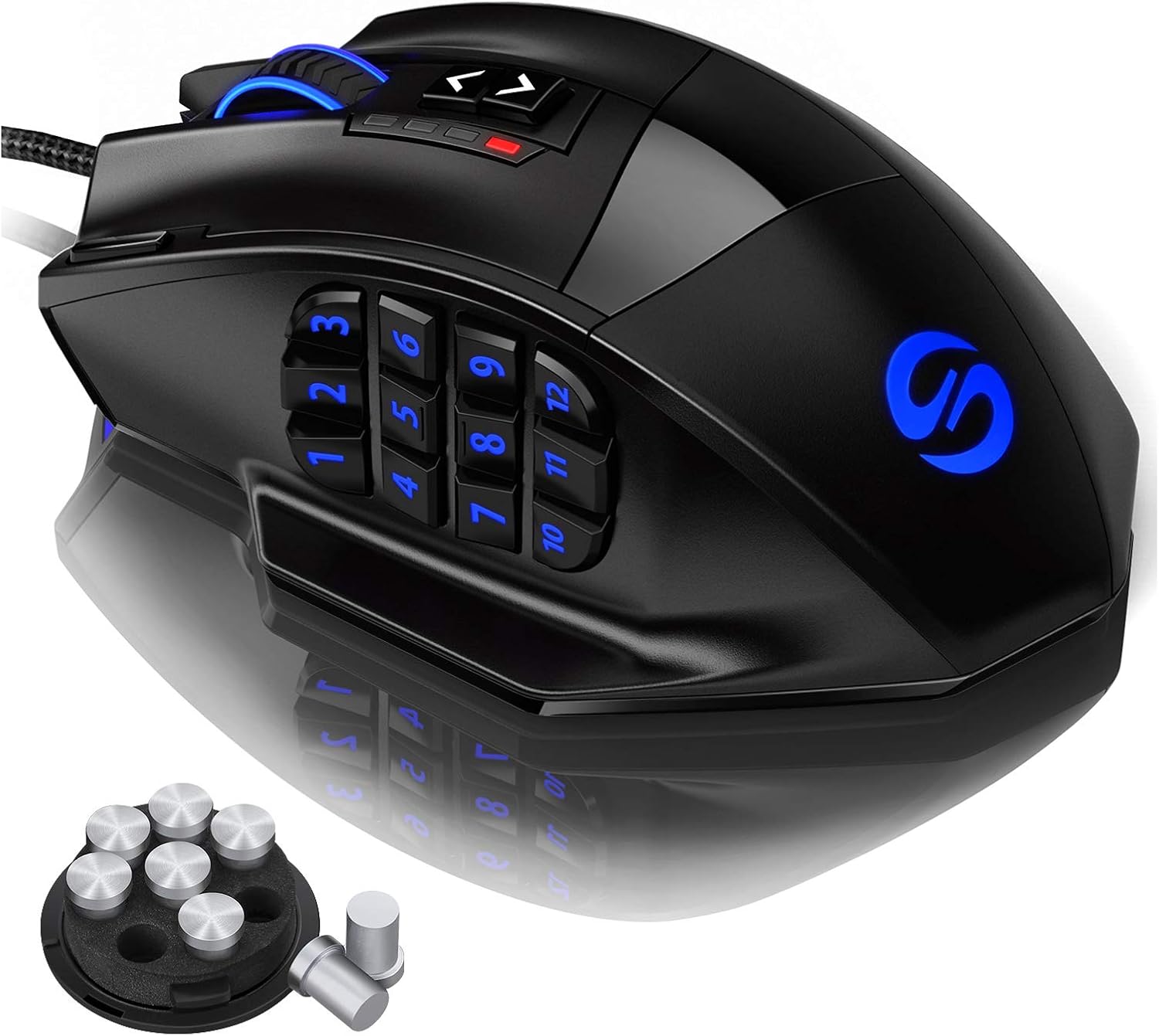 MOUSE GAMER UTECHSMART VENUS PRO CABLEADO 16400 DPI RGB - 1