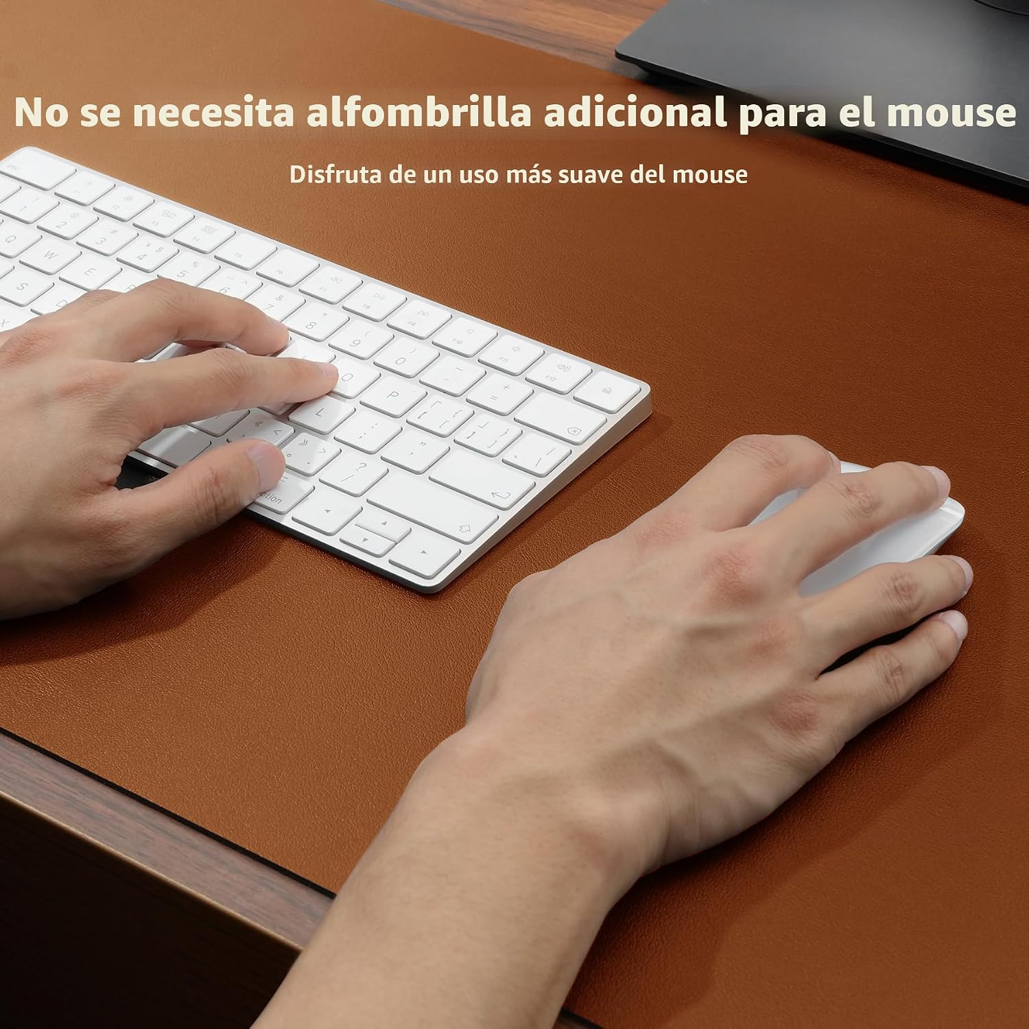 MOUSE PAD AOTHIA LEATHER DESK PAD PROTECTOR MARRÓN 23.6 X 13.7 PULGADAS - 4