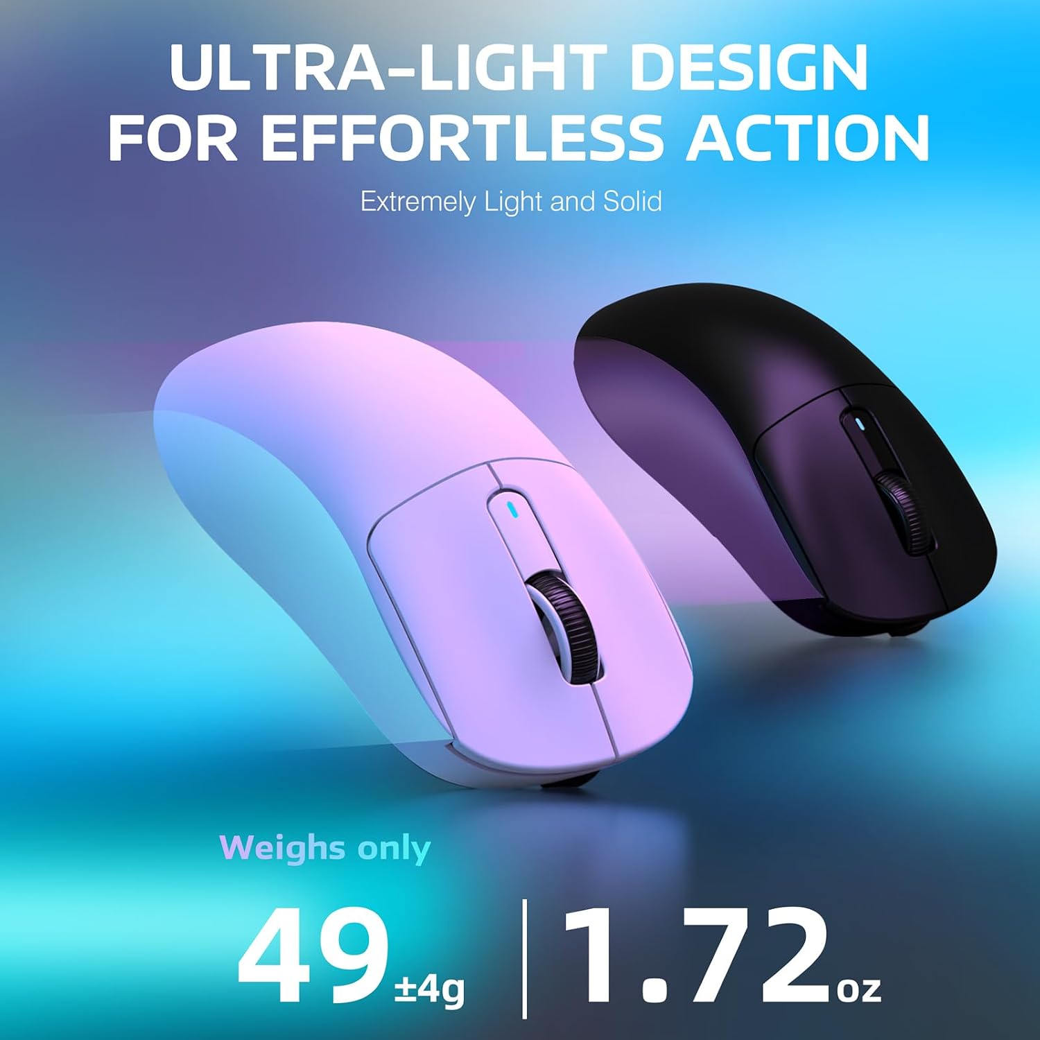MOUSE GAMER ATTACK SHARK X3 INALÁMBRICO LIGERO 26K DPI BLANCO - 3