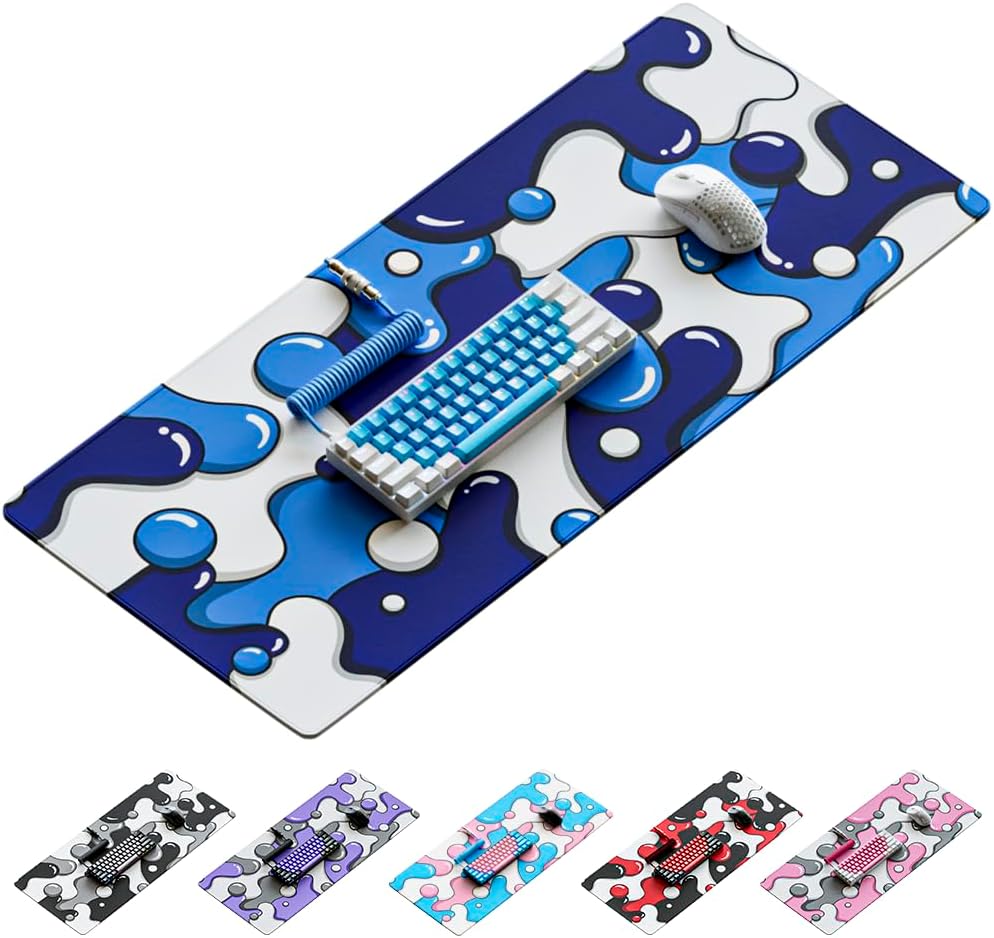 MOUSE PAD KRAKEN GAMING XXL AZUL ICE DRIP - 1