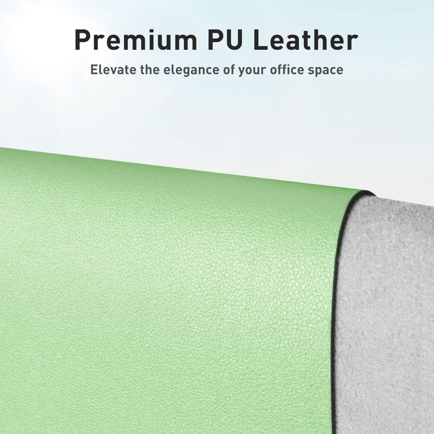 MOUSE PAD AOTHIA LEATHER DESK PAD PROTECTOR 23.6 X 13.7 PULGADAS VERDE ESPUMA - 2