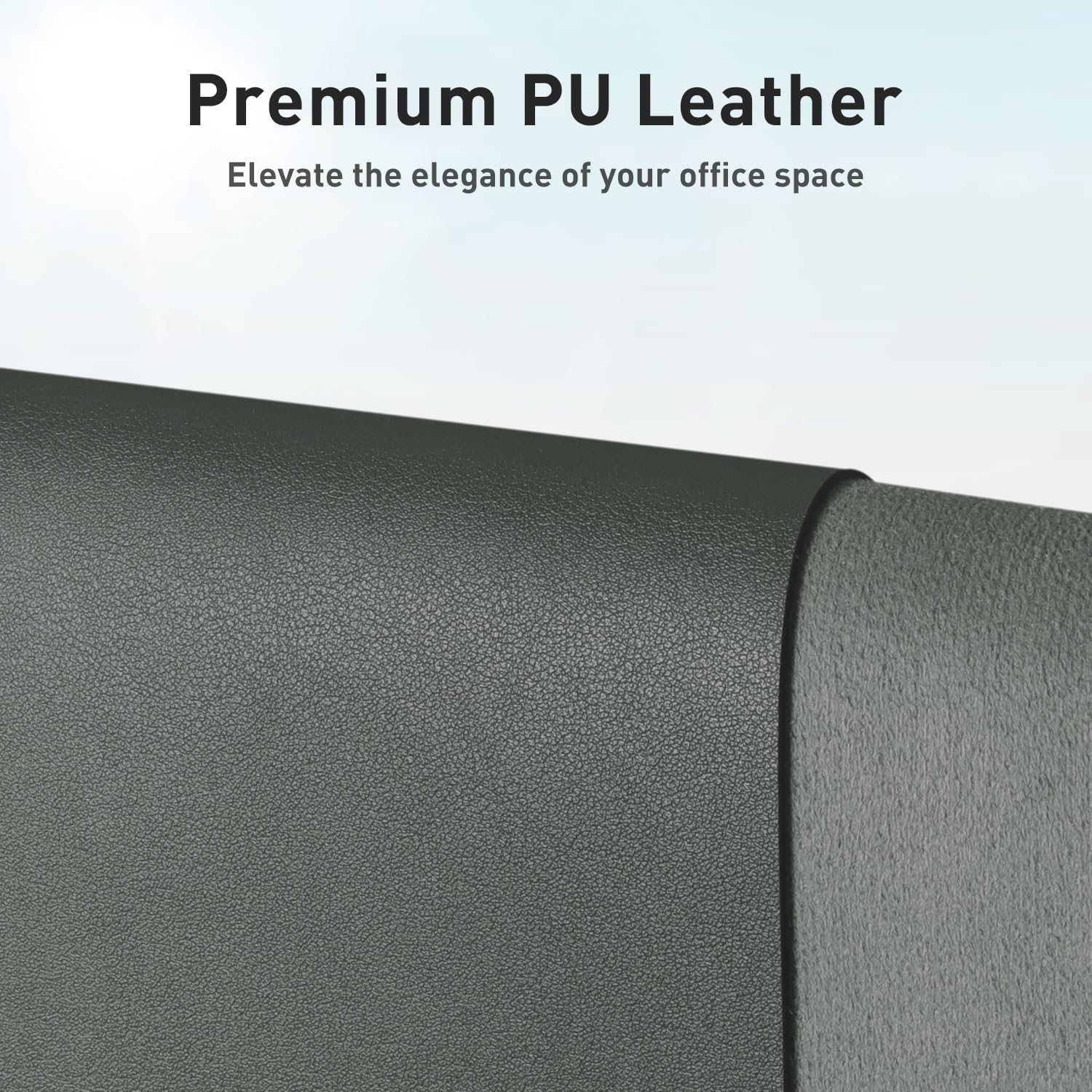 PROTECTOR DE ESCRITORIO AOTHIA LEATHER DESK PAD, GRANDE, IMPERMEABLE, 60X35 CM, VERDE JUNGLA - 2