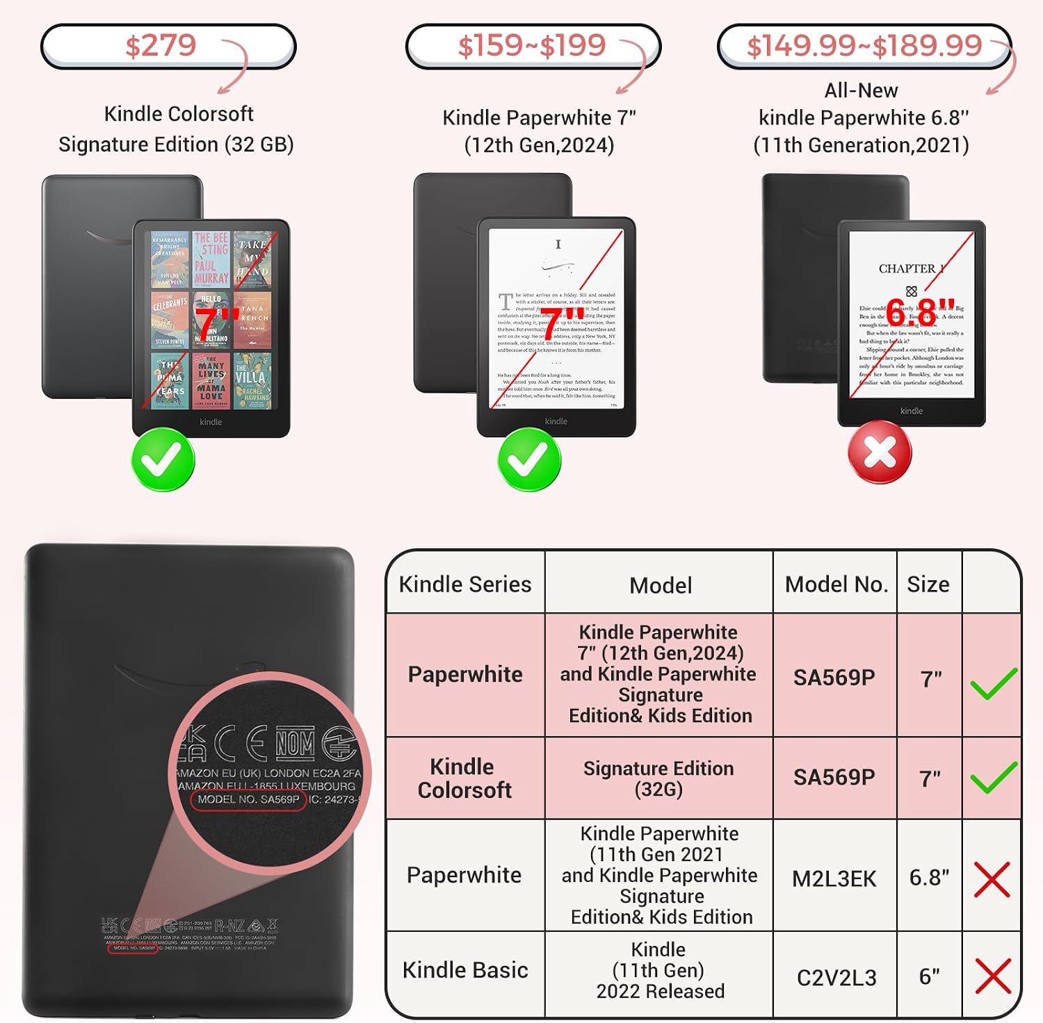 ESTUCHE COBAK PARA KINDLE PAPERWHITE Y KINDLE COLORSOFT 7' 12TH GEN 2024 - 2