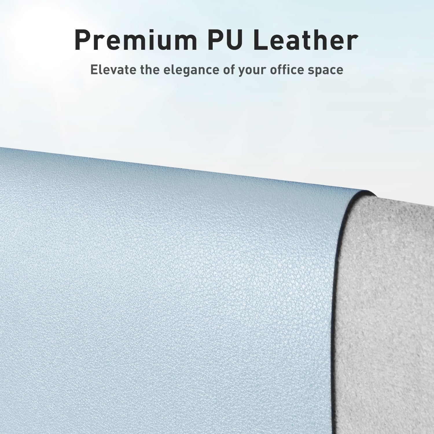 MOUSE PAD AOTHIA LEATHER DESK PAD PROTECTOR 23.6 X 13.7 PULGADAS AZUL BEBÉ - 2