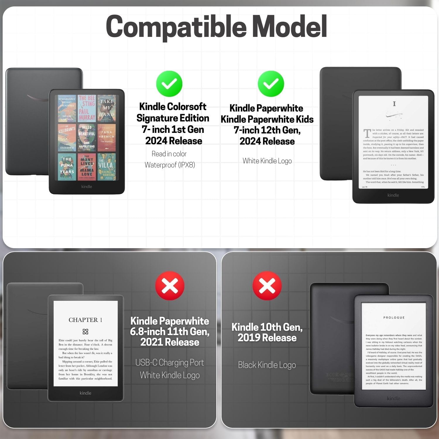 ESTUCHE TNP PARA KINDLE PAPERWHITE 12ª GENERACIÓN 7 PULGADAS COLORSOFT - 2