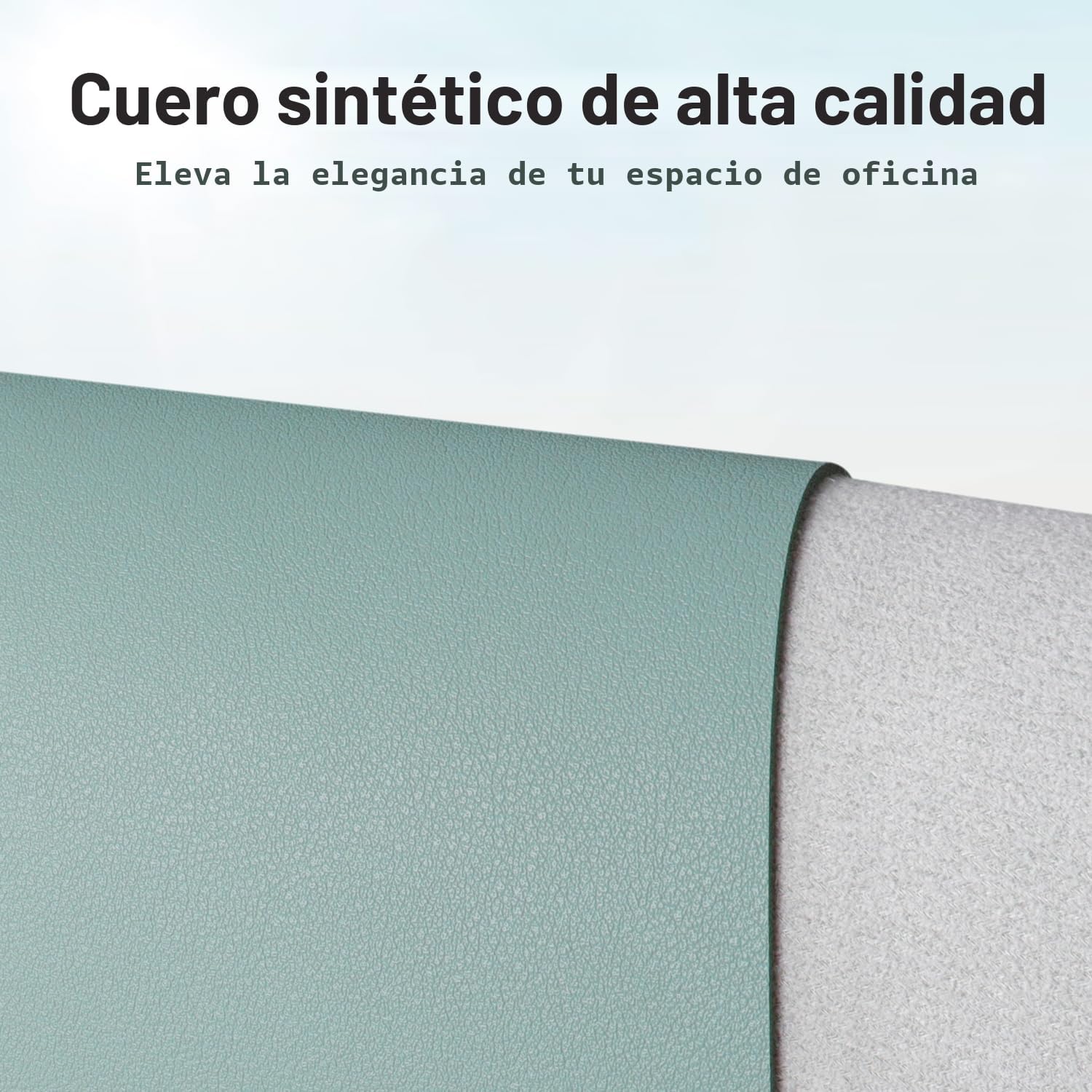 MOUSE PAD AOTHIA LEATHER DESK PAD PROTECTOR 23.6 X 13.7 PULGADAS AZUL CLARO - 2