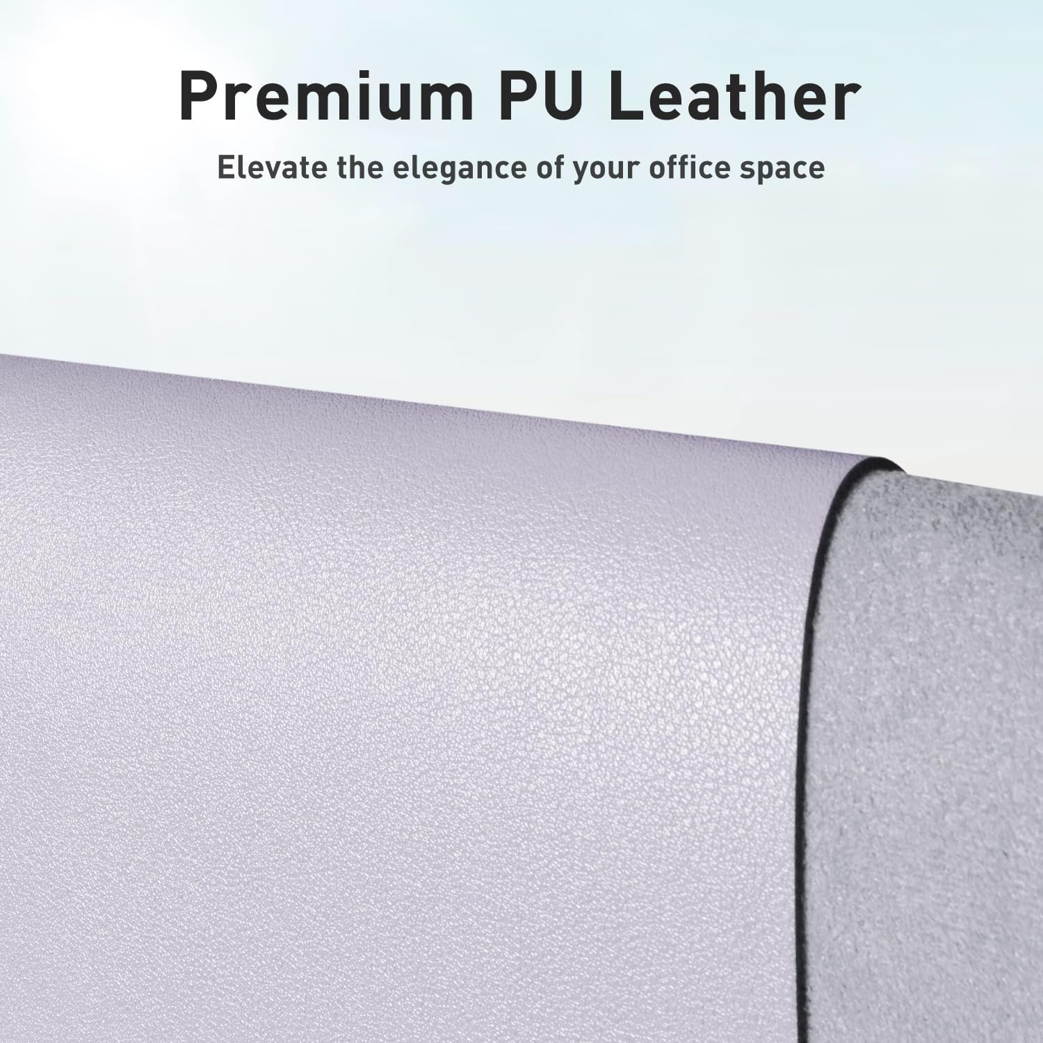 MOUSE PAD PROTECTOR DE ESCRITORIO AOTHIA LARGE PU LEATHER LAVANDA 60X35 CM - 2