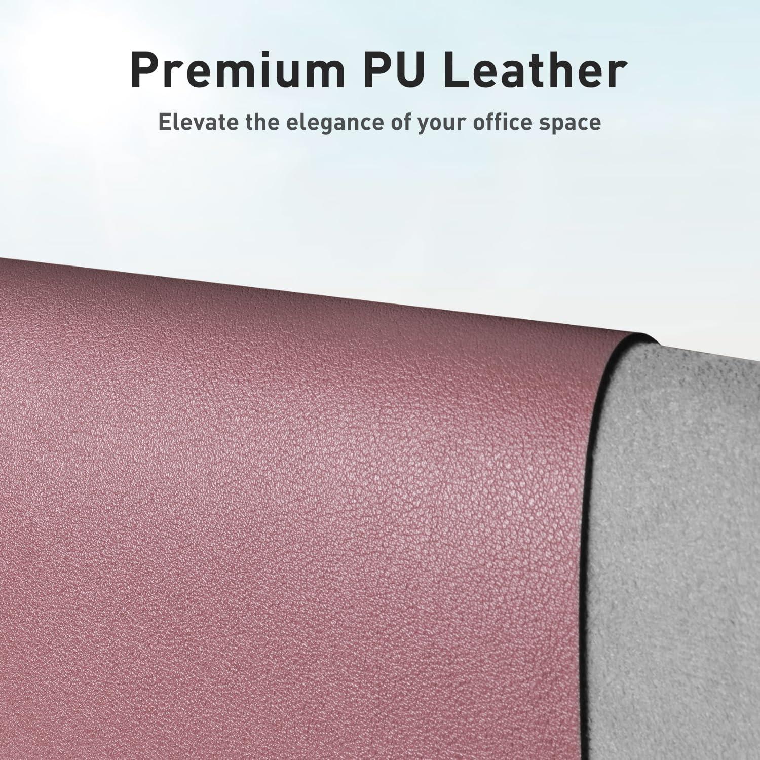 MOUSE PAD AOTHIA LEATHER DESK PAD PROTECTOR 60X35 CM ROSA OSCURO - 2
