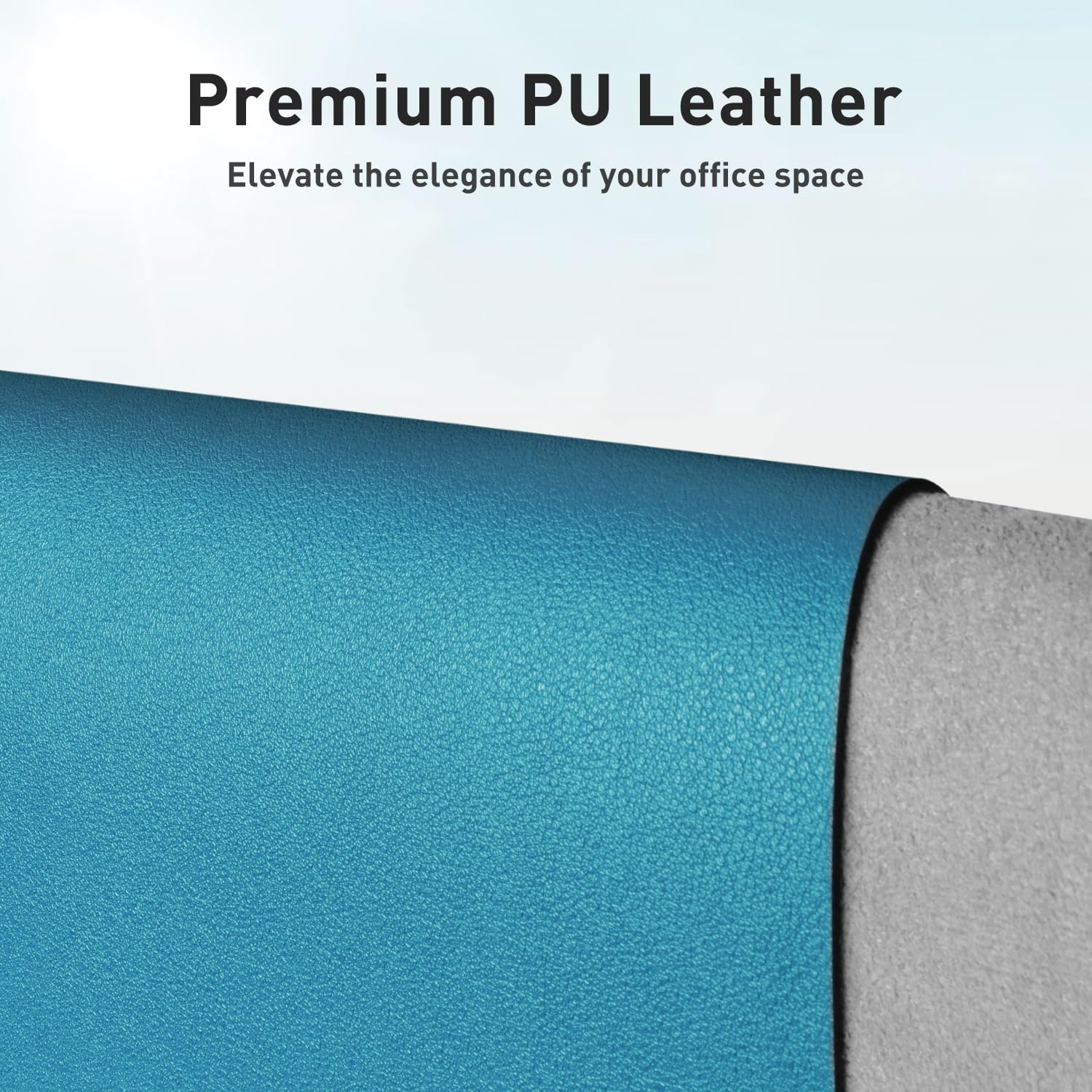 PROTECTOR DE ESCRITORIO AOTHIA LEATHER DESK PAD TURQUESA 23.6 X 13.7 PULGADAS - 2