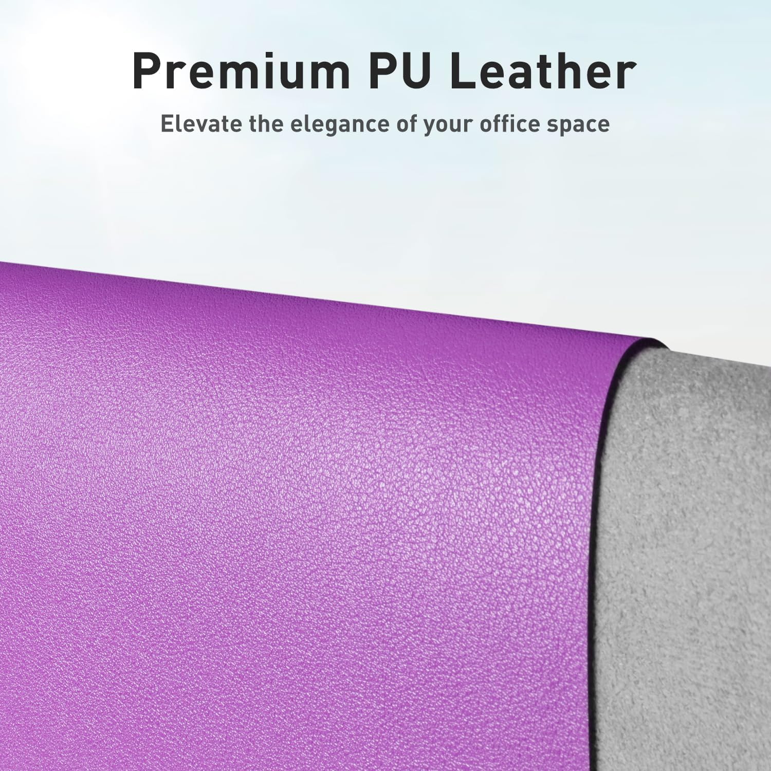 MOUSE PAD AOTHIA LEATHER DESK PAD PROTECTOR 23.6 X 13.7 PULGADAS AZUL VIOLETA - 2