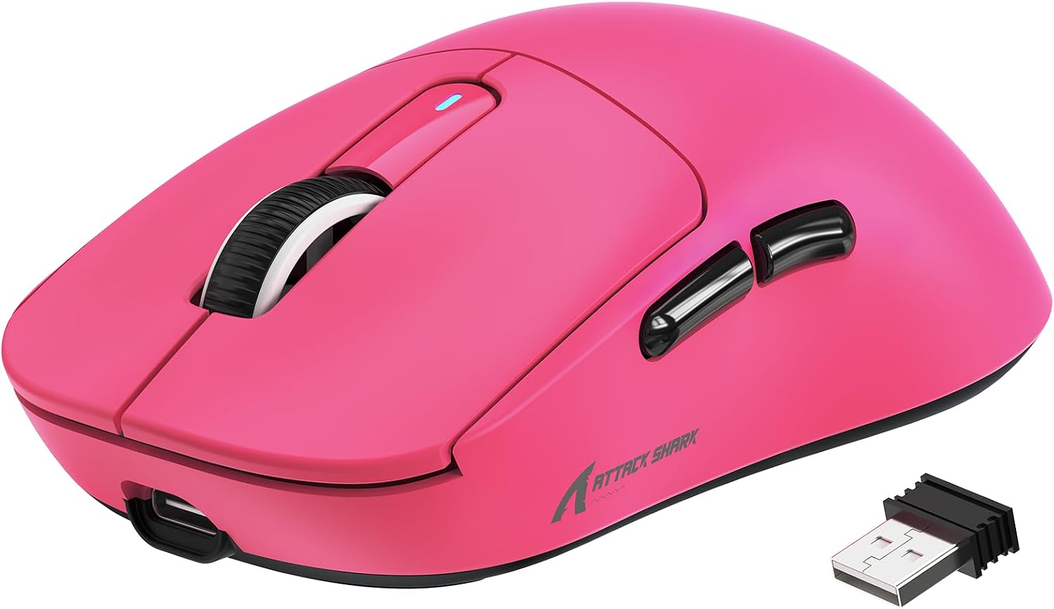 MOUSE INALÁMBRICO MANBASNAKE ATTACK SHARK X3 49G BERRY - 1