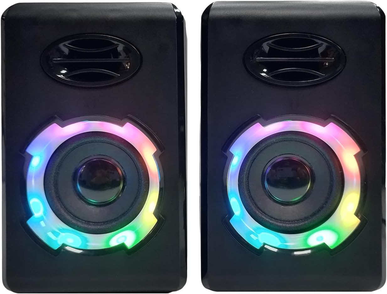 PARLANTES PARA PC ODOPODOP RGB BLUETOOTH 5.0 BARRA DE SONIDO USB NEGRO - 1