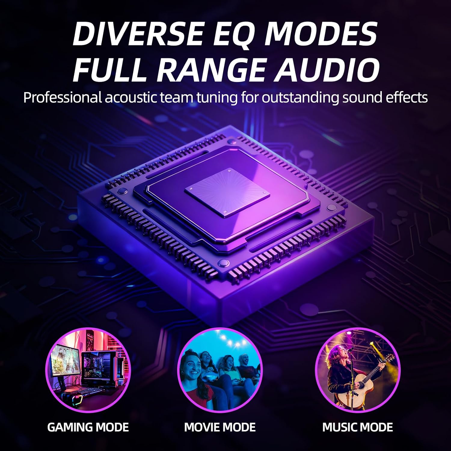 PARLANTES PARA PC ODOPODOP RGB GAMING USB CON CONTROL REMOTO Y LUCES DINÁMICAS NEGRO - 5